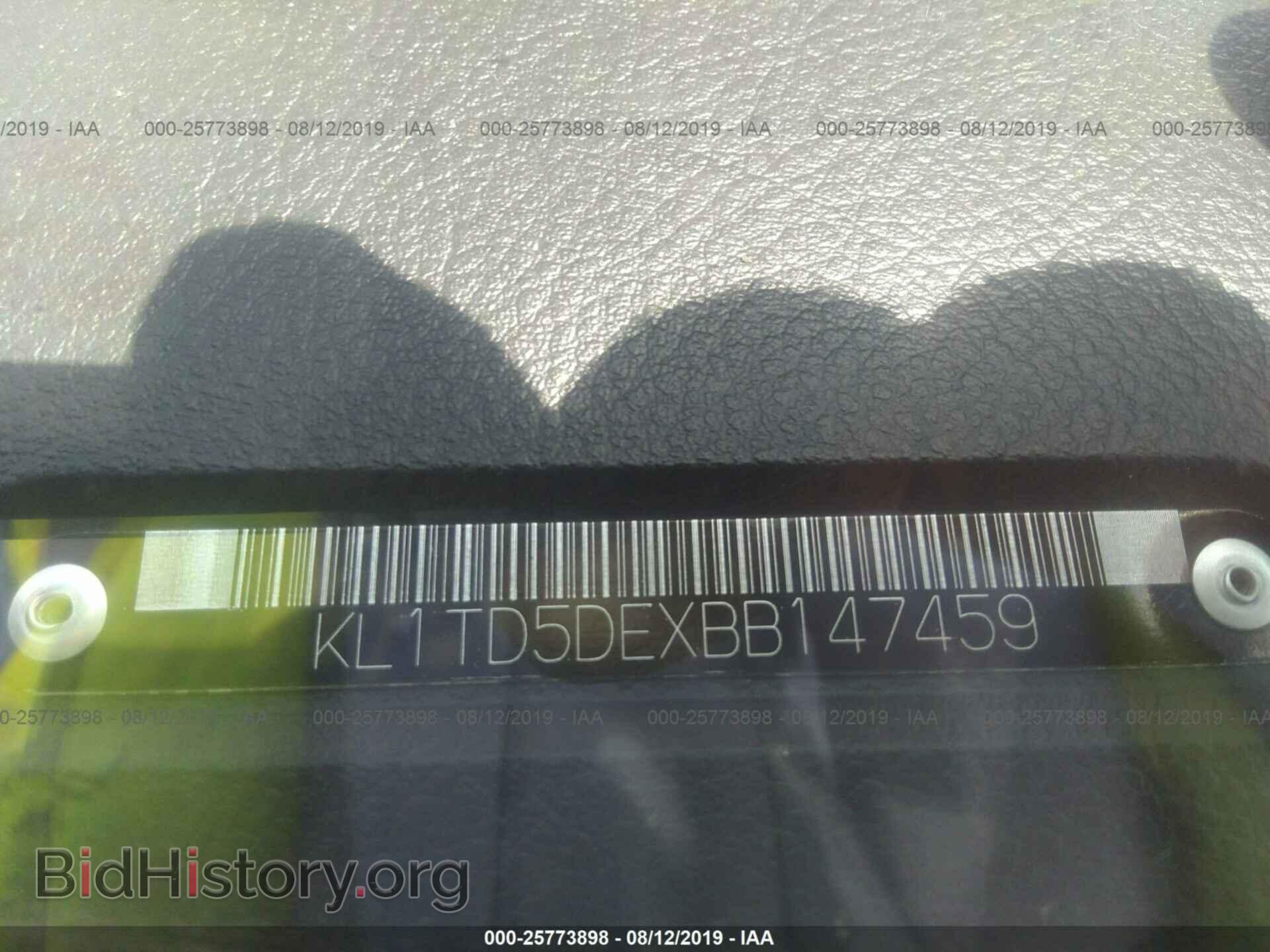2011 CHEVROLET AVEO - VIN: KL1TD5DEXBB147459 - Фото 9