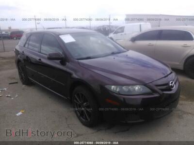 2007 Mazda 6 S, фиолетовый — VIN 1YVHP82D675M19023, IAAI