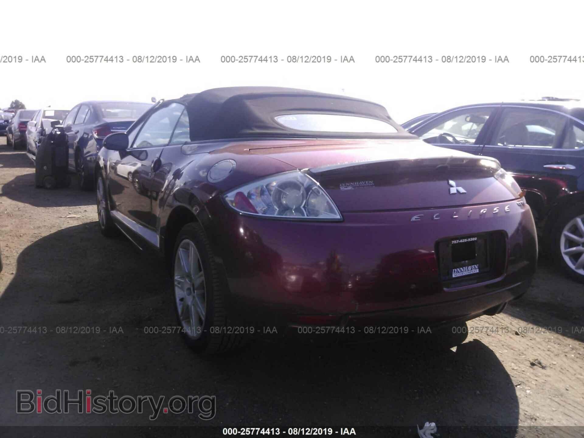 2007 MITSUBISHI ECLIPSE - VIN: 4A3AL35T67E040898 - Фото 3