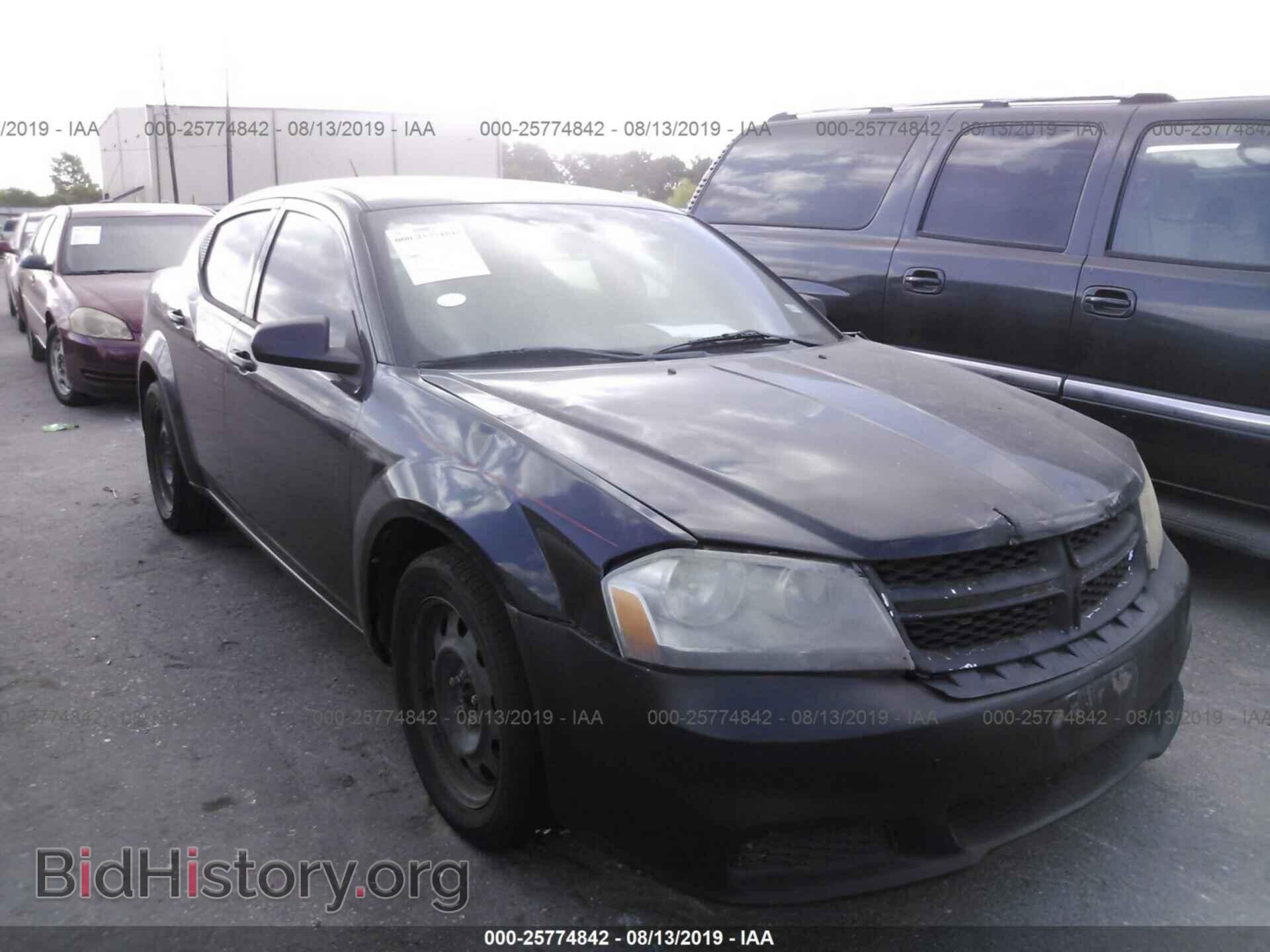 Photo 1C3CDZAB8CN118637 - DODGE AVENGER 2012
