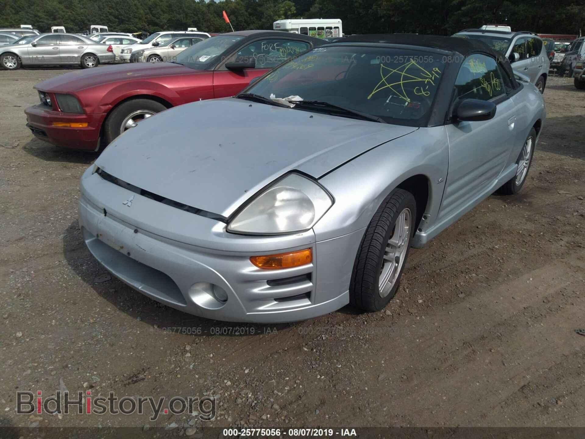 2003 MITSUBISHI ECLIPSE - VIN: 4A3AE55H03E173992 - Фото 2