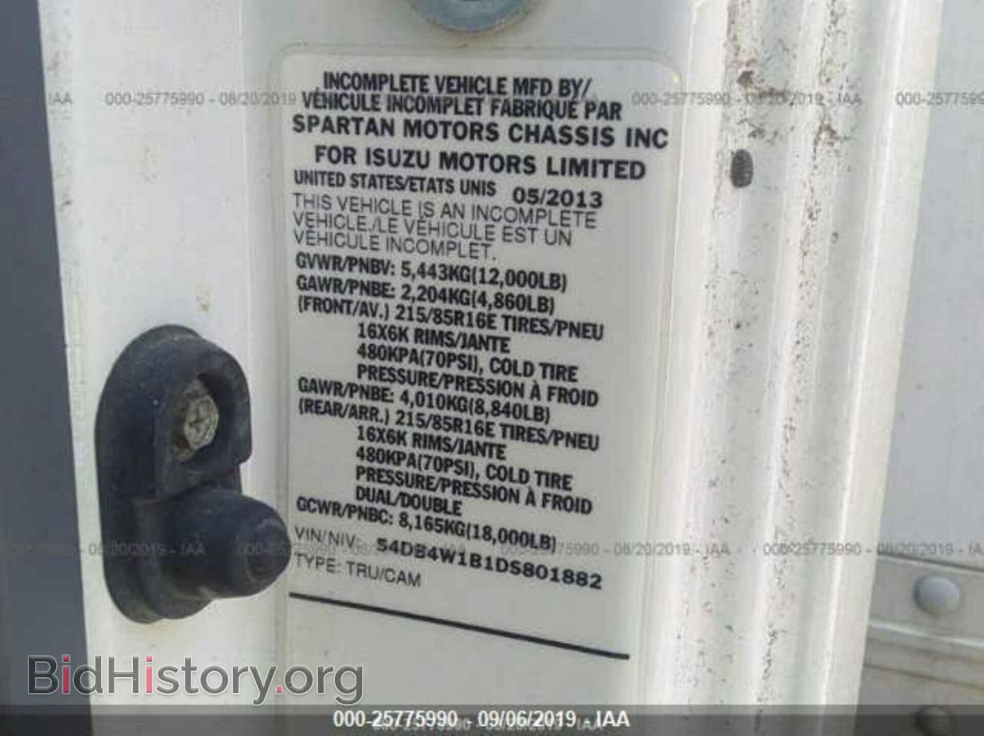 2013 ISUZU NPR - VIN: 54DB4W1B1DS801882 - Фото 10