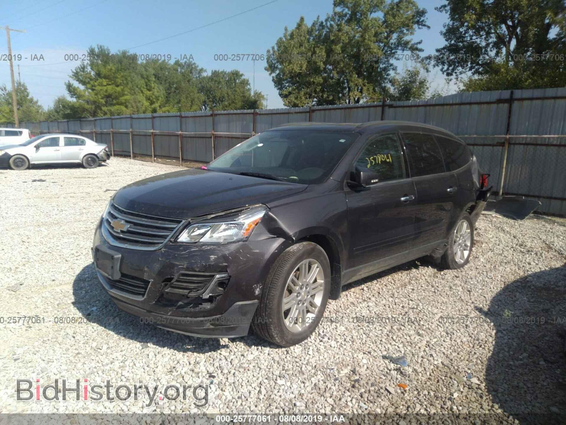 2015 CHEVROLET TRAVERSE - VIN: 1GNKRGKD2FJ191566 - Фото 2