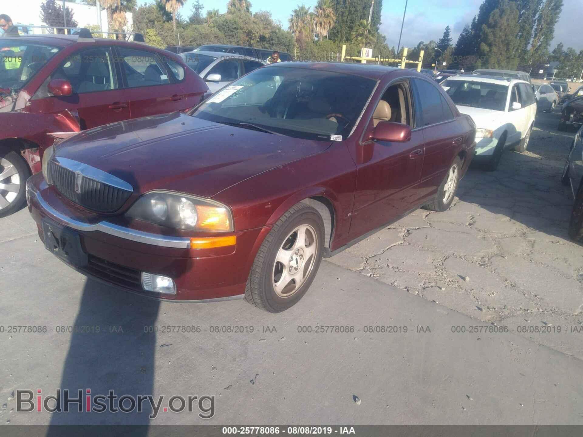 2000 LINCOLN LS - VIN: 1LNHM87A0YY872742 - Фото 2