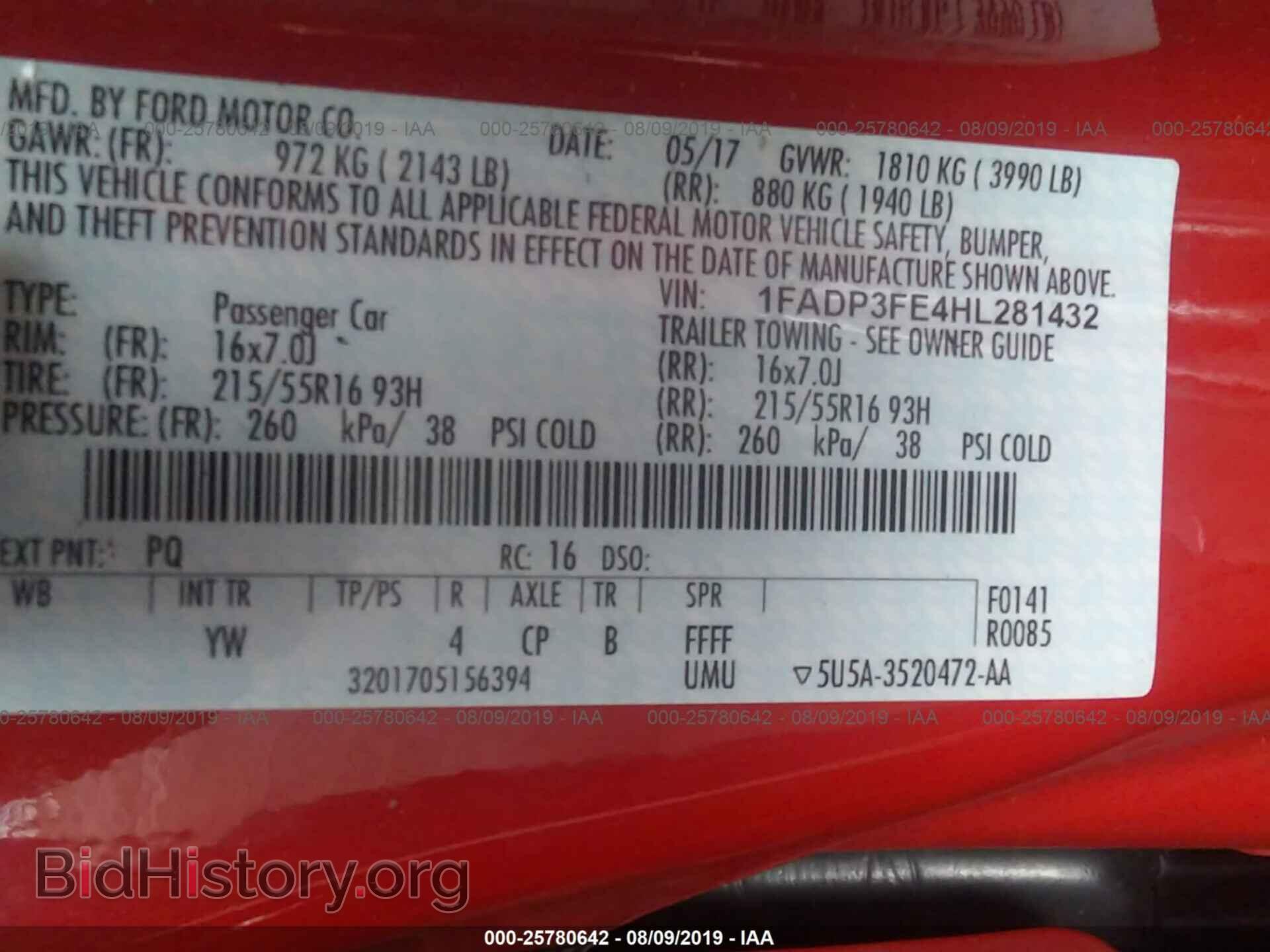 2017 FORD FOCUS - VIN: 1FADP3FE4HL281432 - Photo 9