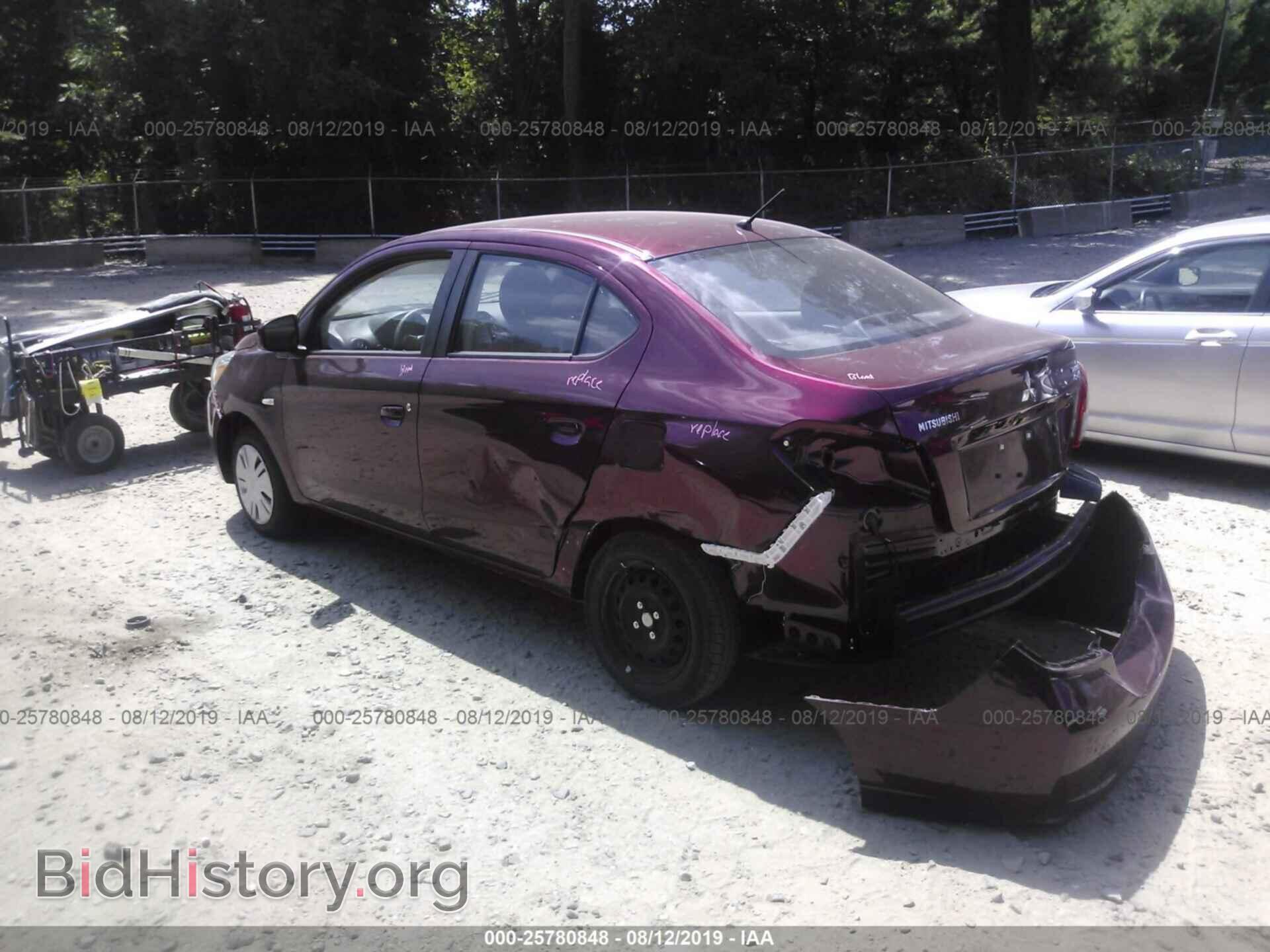 2019 MITSUBISHI MIRAGE - VIN: ML32F3FJ6KHF12719 - Фото 3