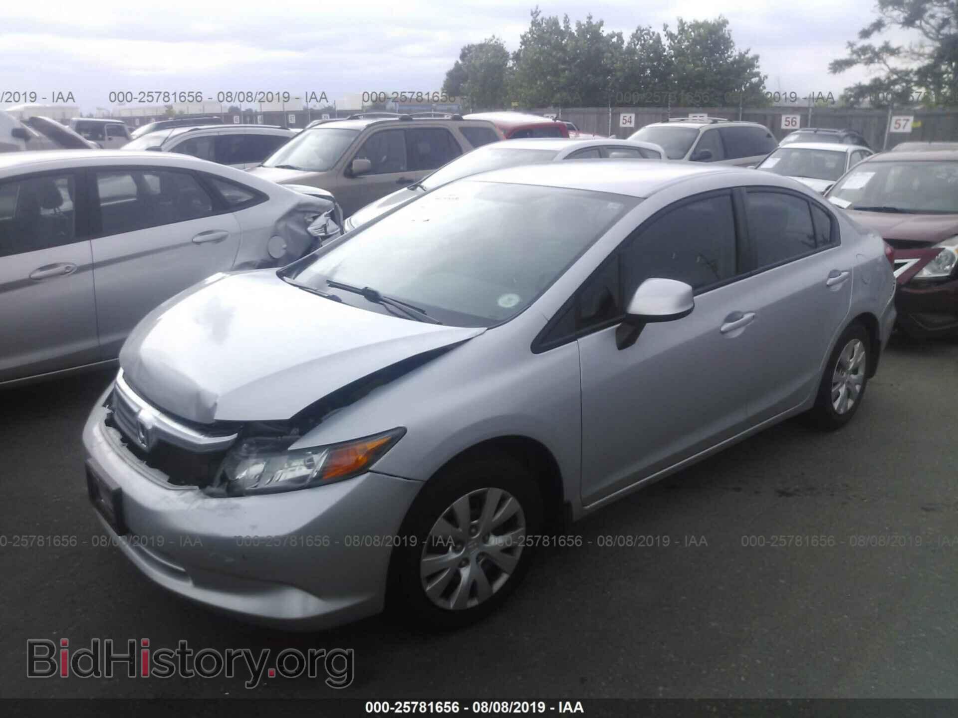 2012 HONDA CIVIC - VIN: 2HGFB2F56CH580133 - Фото 2