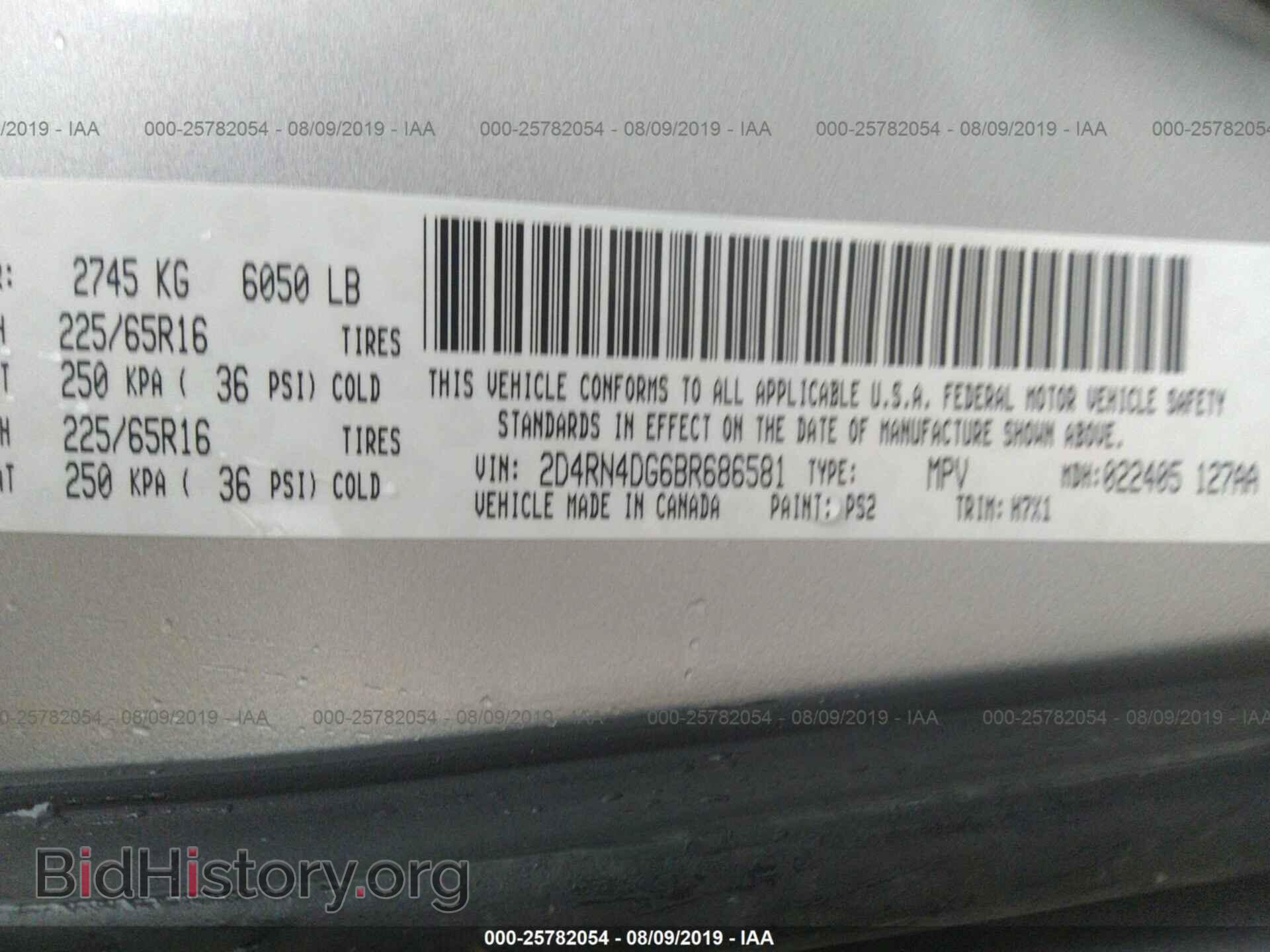 2011 DODGE GRAND CARAVAN - VIN: 2D4RN4DG6BR686581 - Фото 9