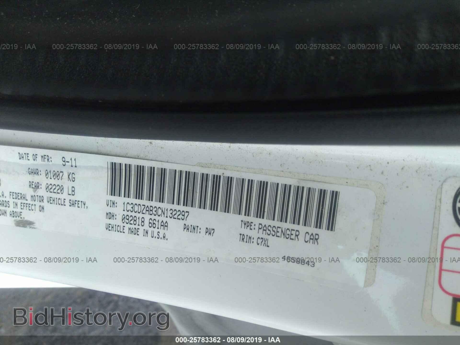 2012 DODGE AVENGER - VIN: 1C3CDZAB3CN132297 - Photo 9