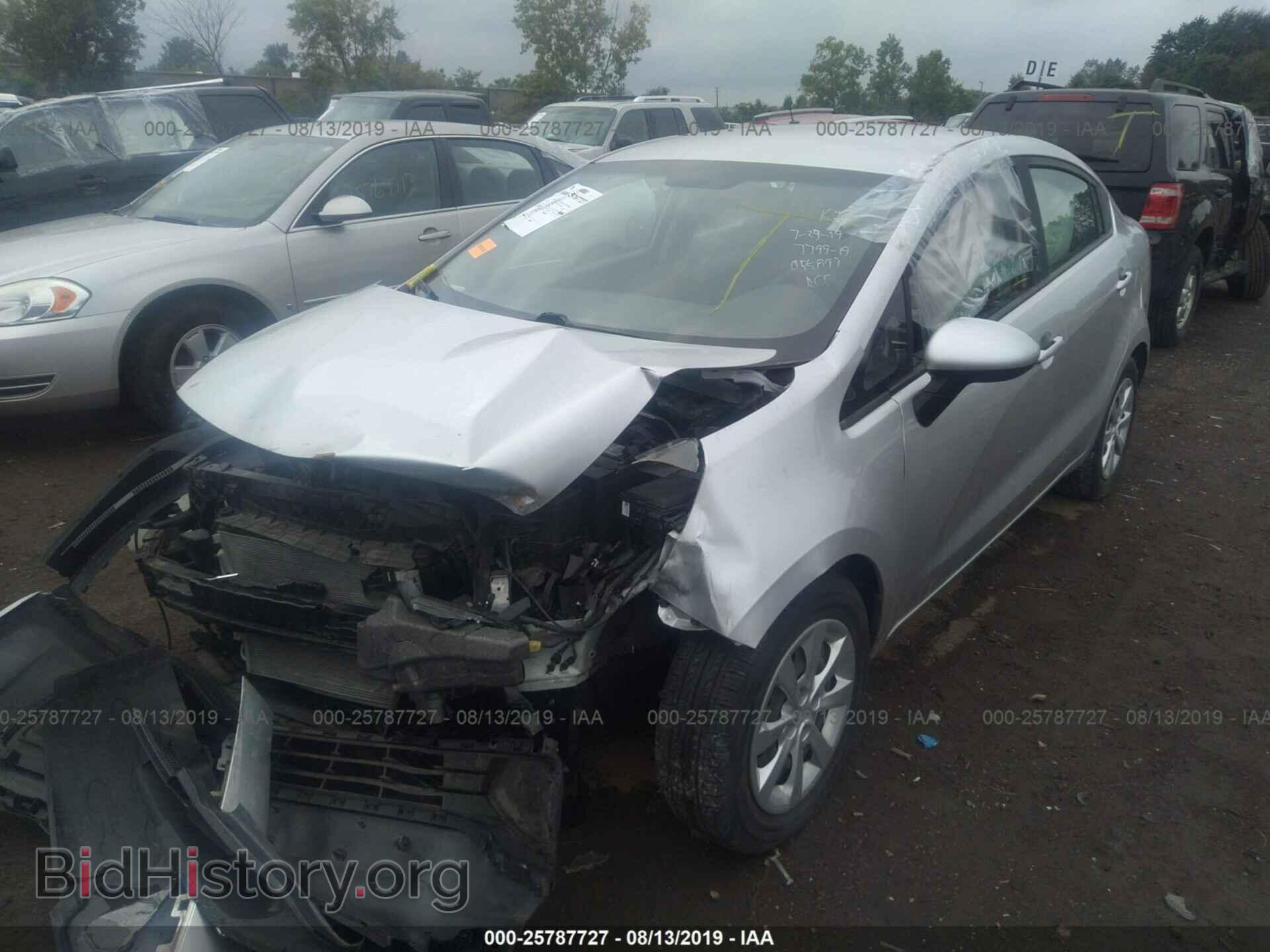 2012 KIA RIO - VIN: KNADM4A3XC6055897 - Фото 2