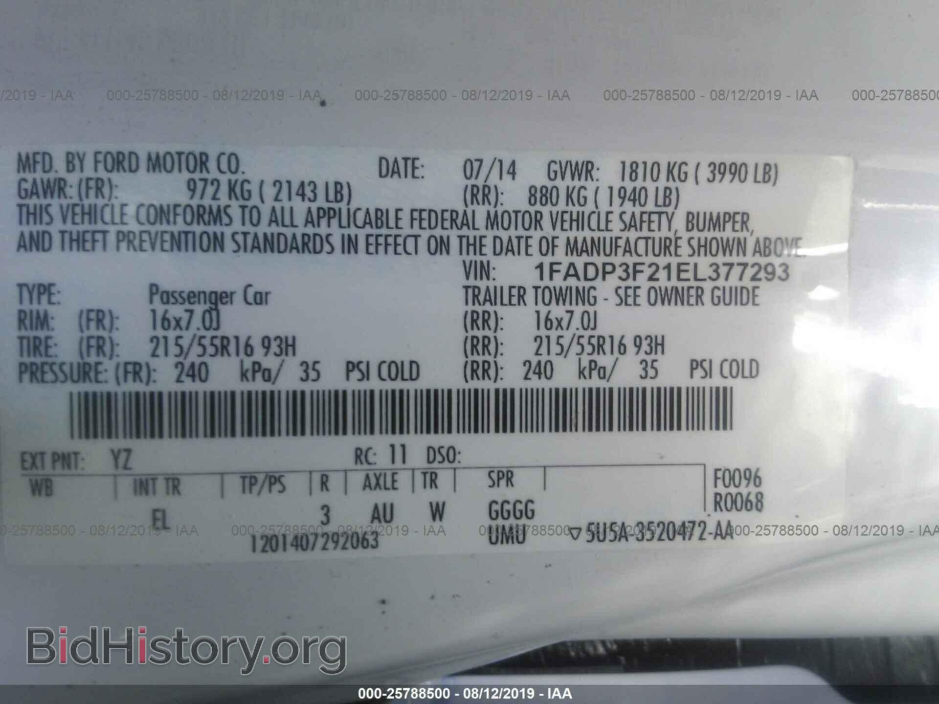 2014 FORD FOCUS - VIN: 1FADP3F21EL377293 - Photo 9