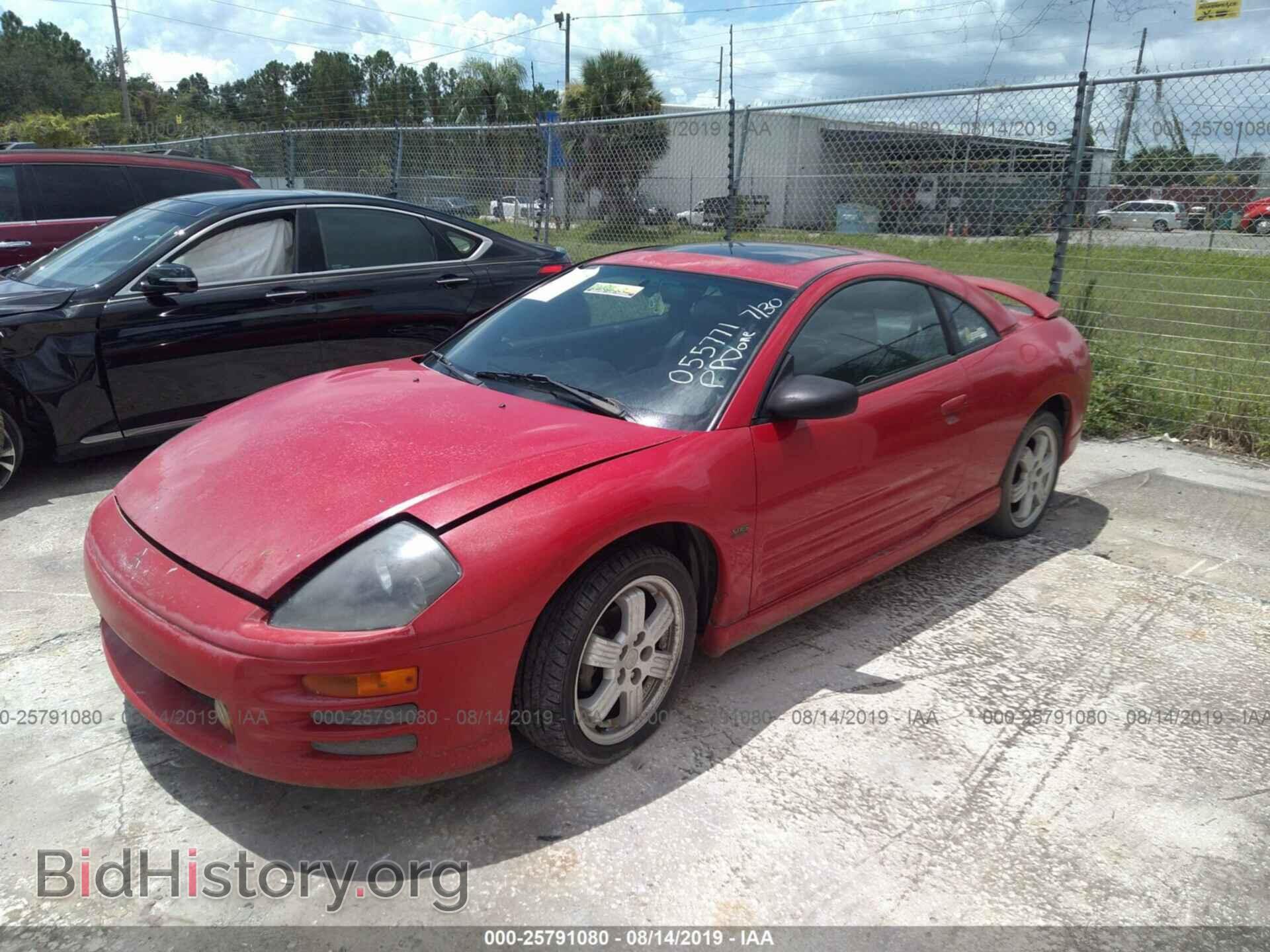2000 MITSUBISHI ECLIPSE - VIN: 4A3AC54L4YE055771 - Фото 2