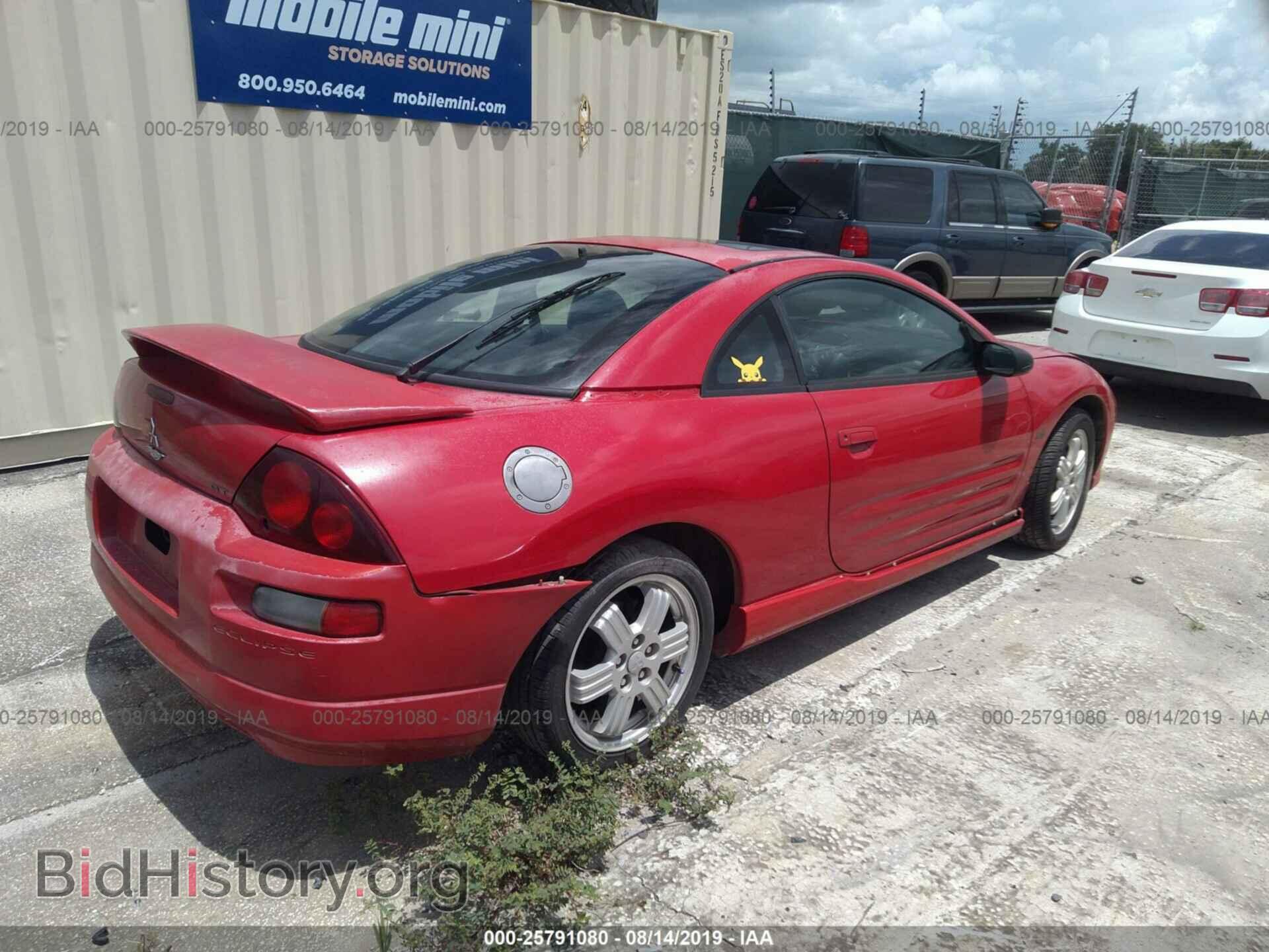 2000 MITSUBISHI ECLIPSE - VIN: 4A3AC54L4YE055771 - Фото 4