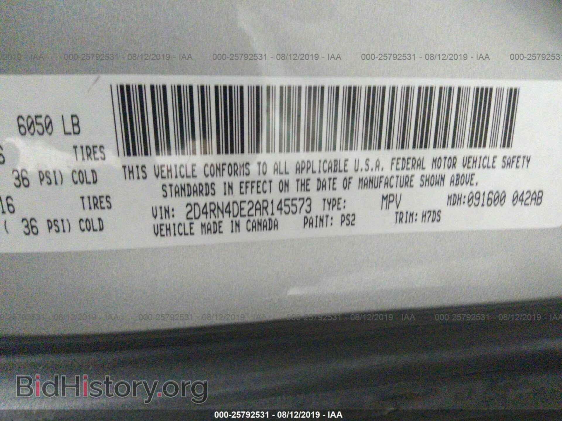 2010 DODGE GRAND CARAVAN - VIN: 2D4RN4DE2AR145573 - Фото 9