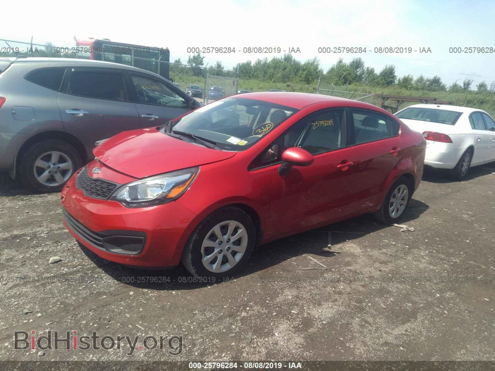 2012 KIA RIO - VIN: KNADM4A34C6050341 - Фото 2