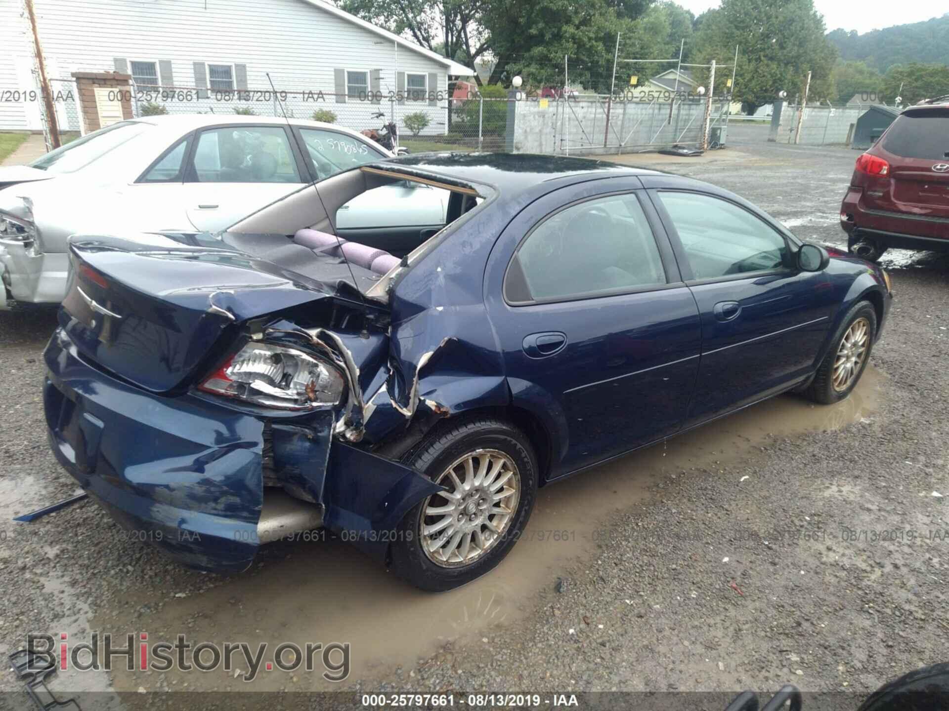 2005 CHRYSLER SEBRING - VIN: 1C3EL46X95N705922 - Фото 4