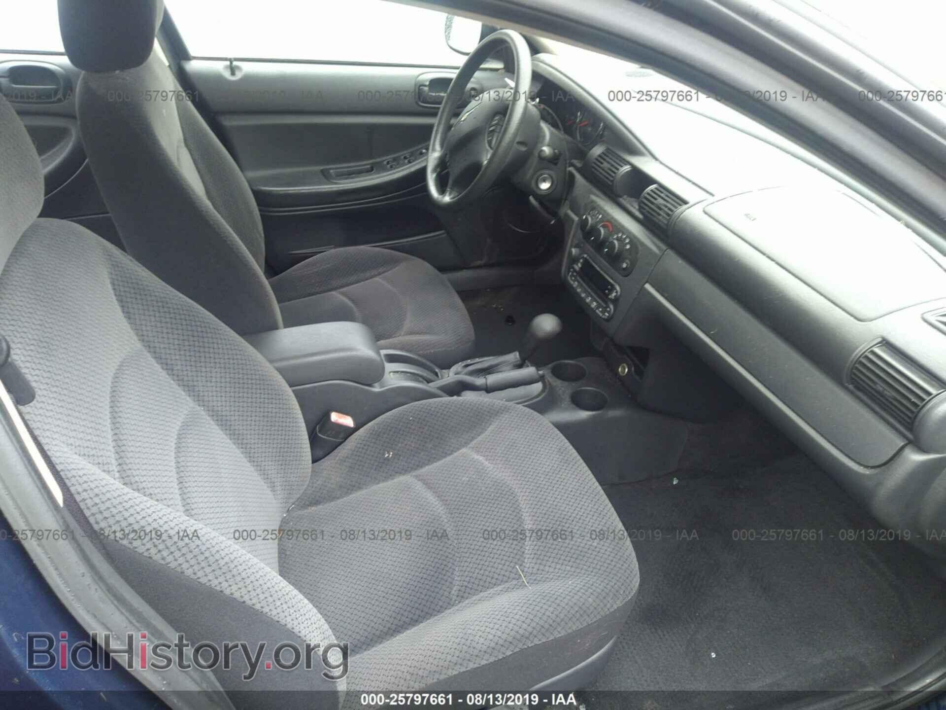 2005 CHRYSLER SEBRING - VIN: 1C3EL46X95N705922 - Фото 5