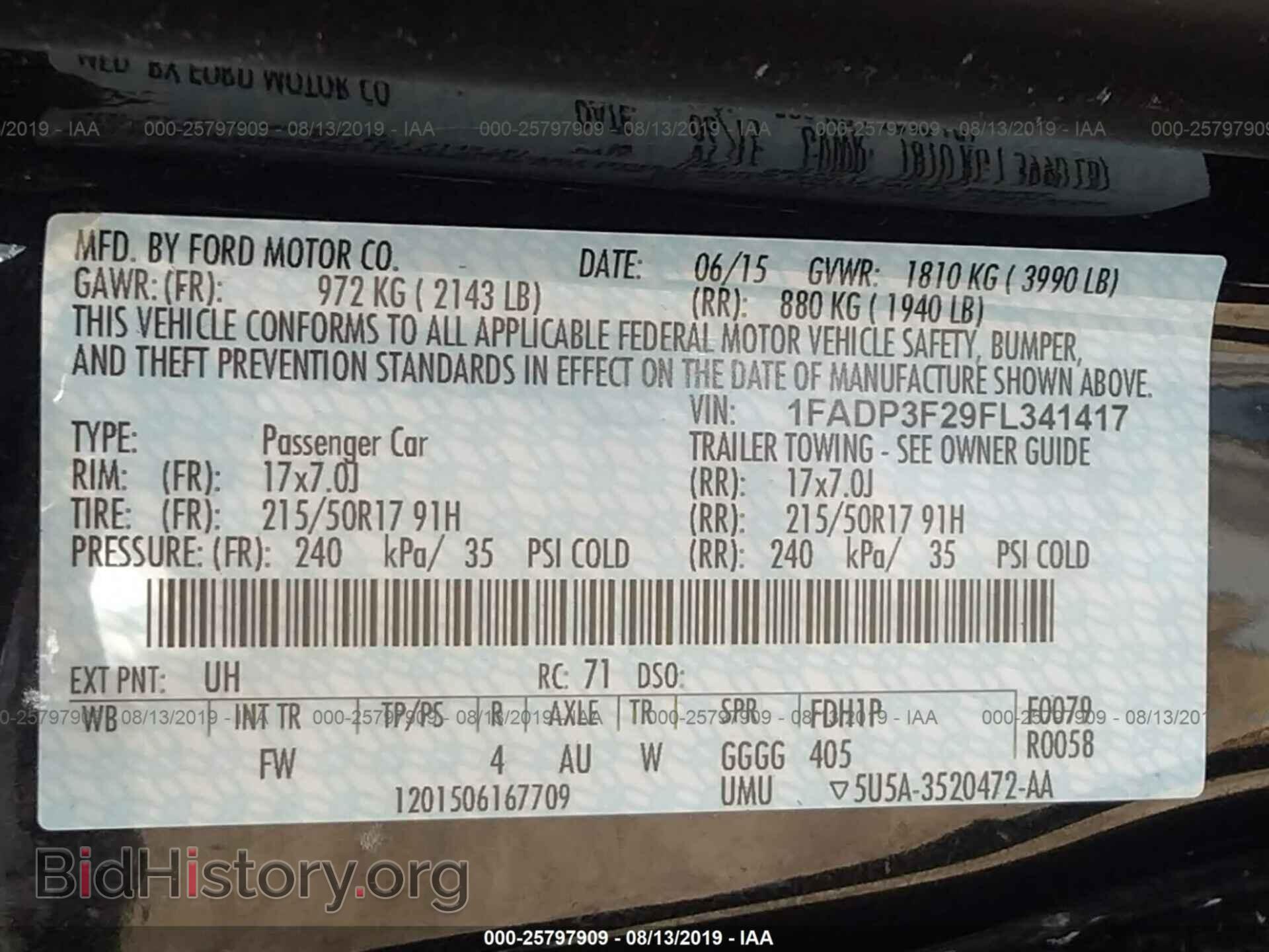 2015 FORD FOCUS - VIN: 1FADP3F29FL341417 - Photo 9