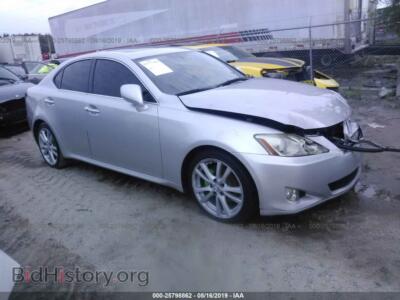 2007 Lexus IS 250, серебристый — VIN JTHBK262475028225, IAAI