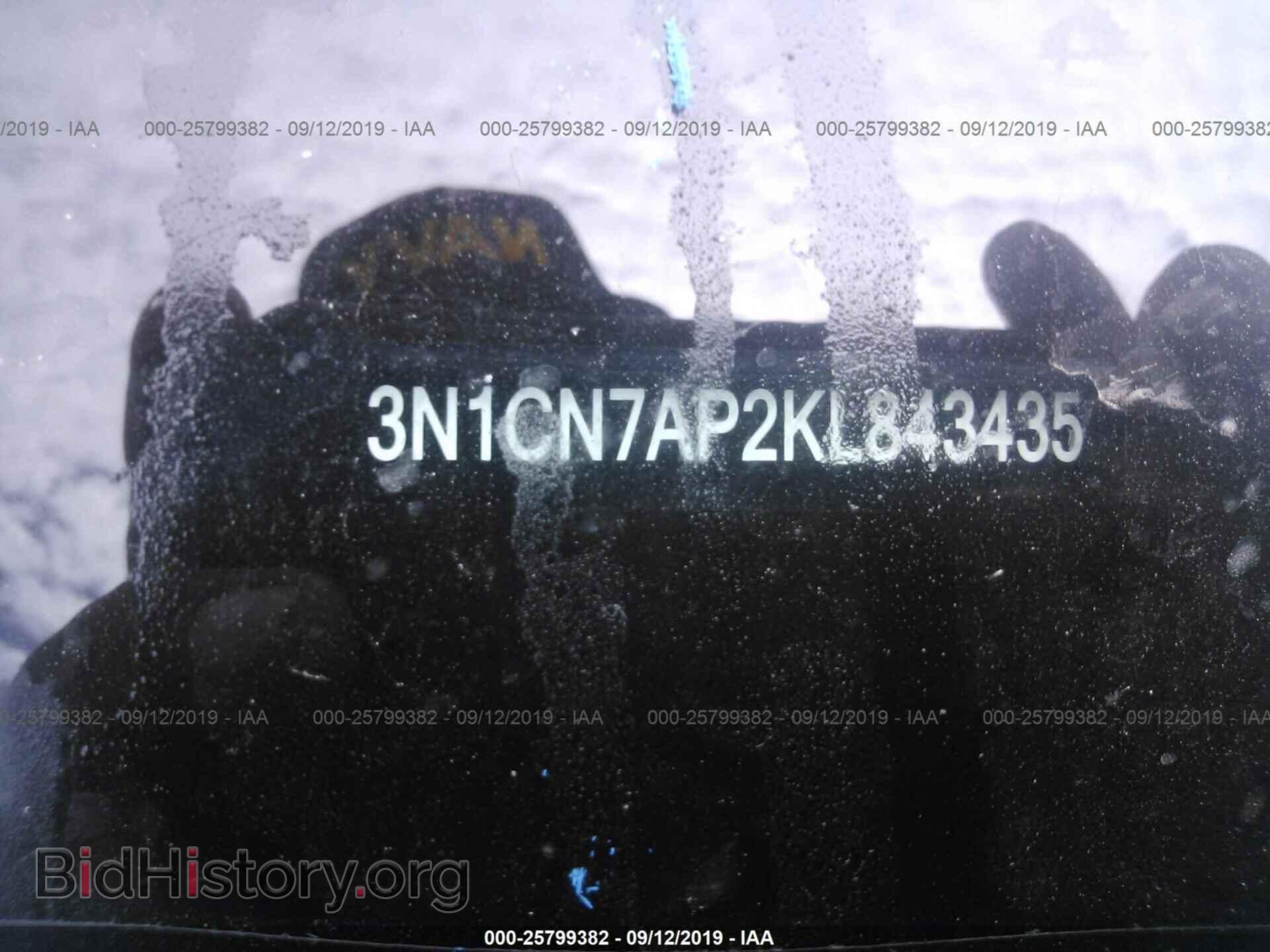 2019 NISSAN VERSA - VIN: 3N1CN7AP2KL843435 - Фото 9