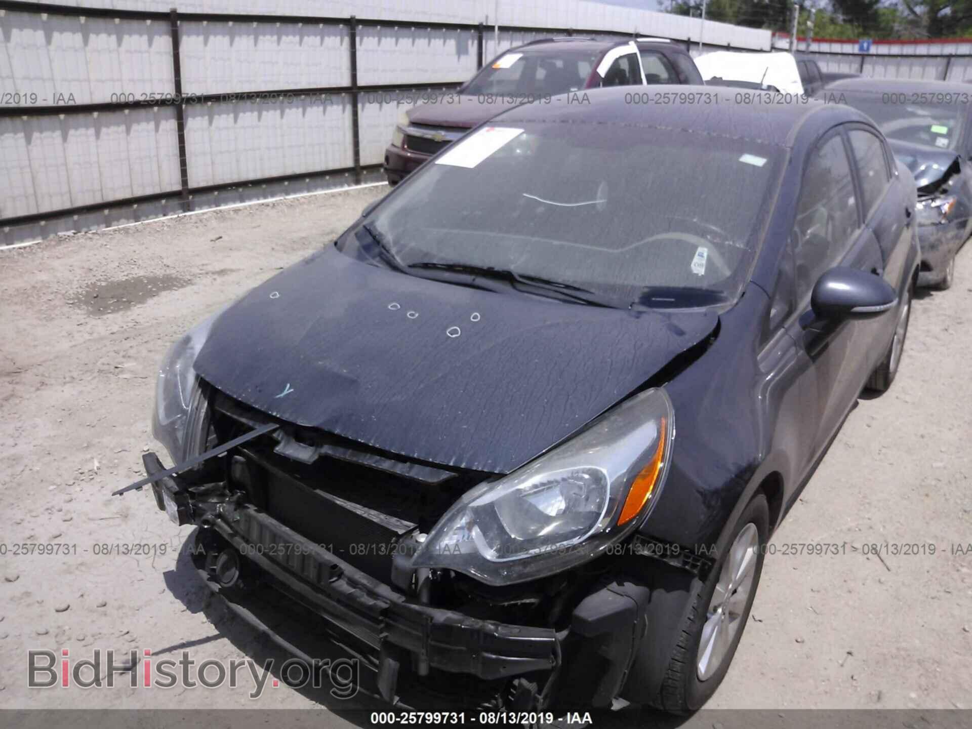 2014 KIA RIO - VIN: KNADN4A39E6395946 - Фото 2