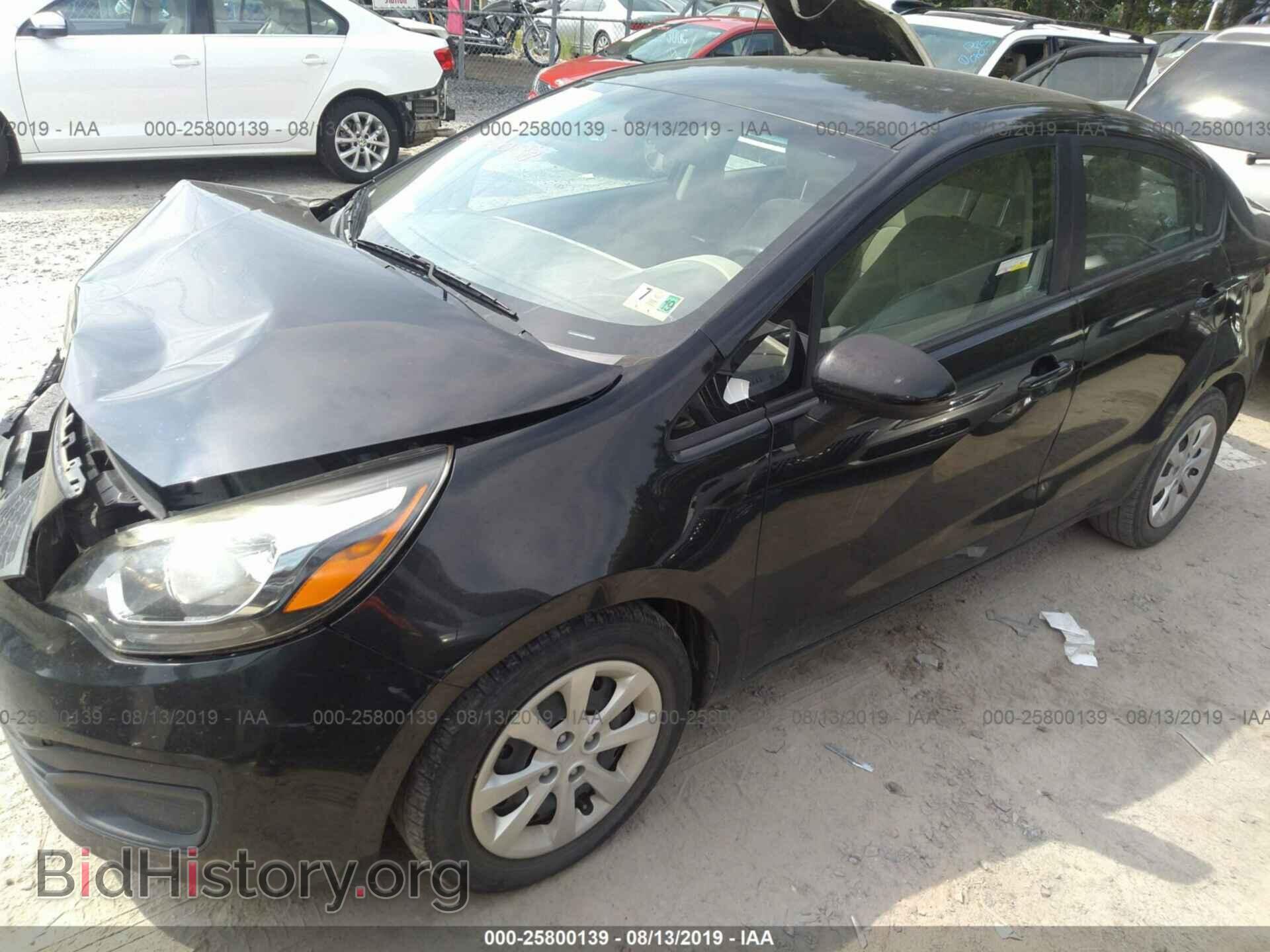 2013 KIA RIO - VIN: KNADM4A36D6272042 - Фото 2