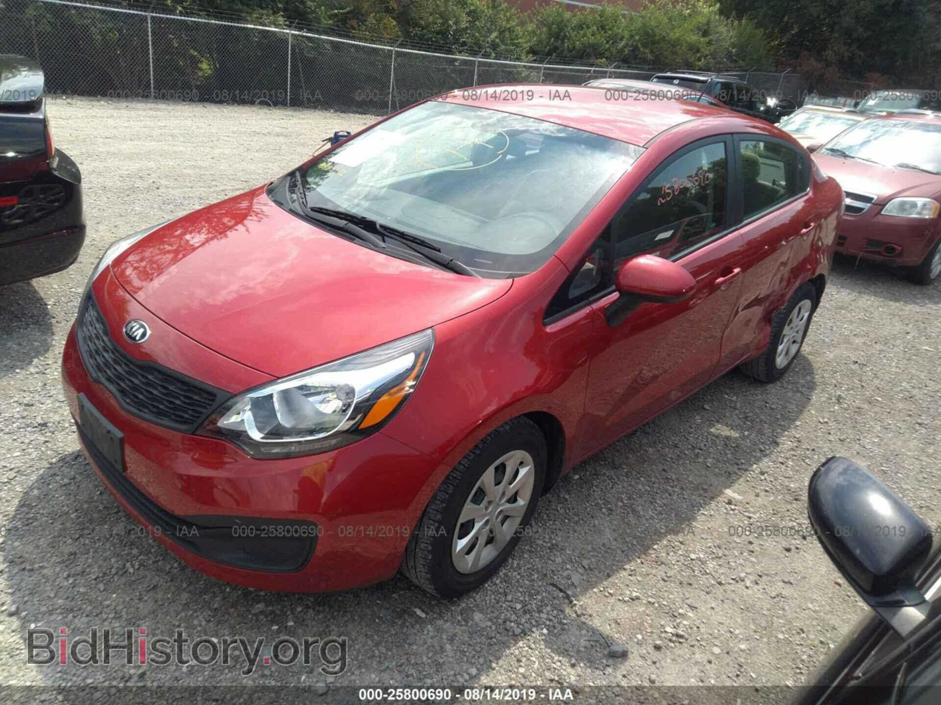 2014 KIA RIO - VIN: KNADM4A36E6351678 - Фото 2