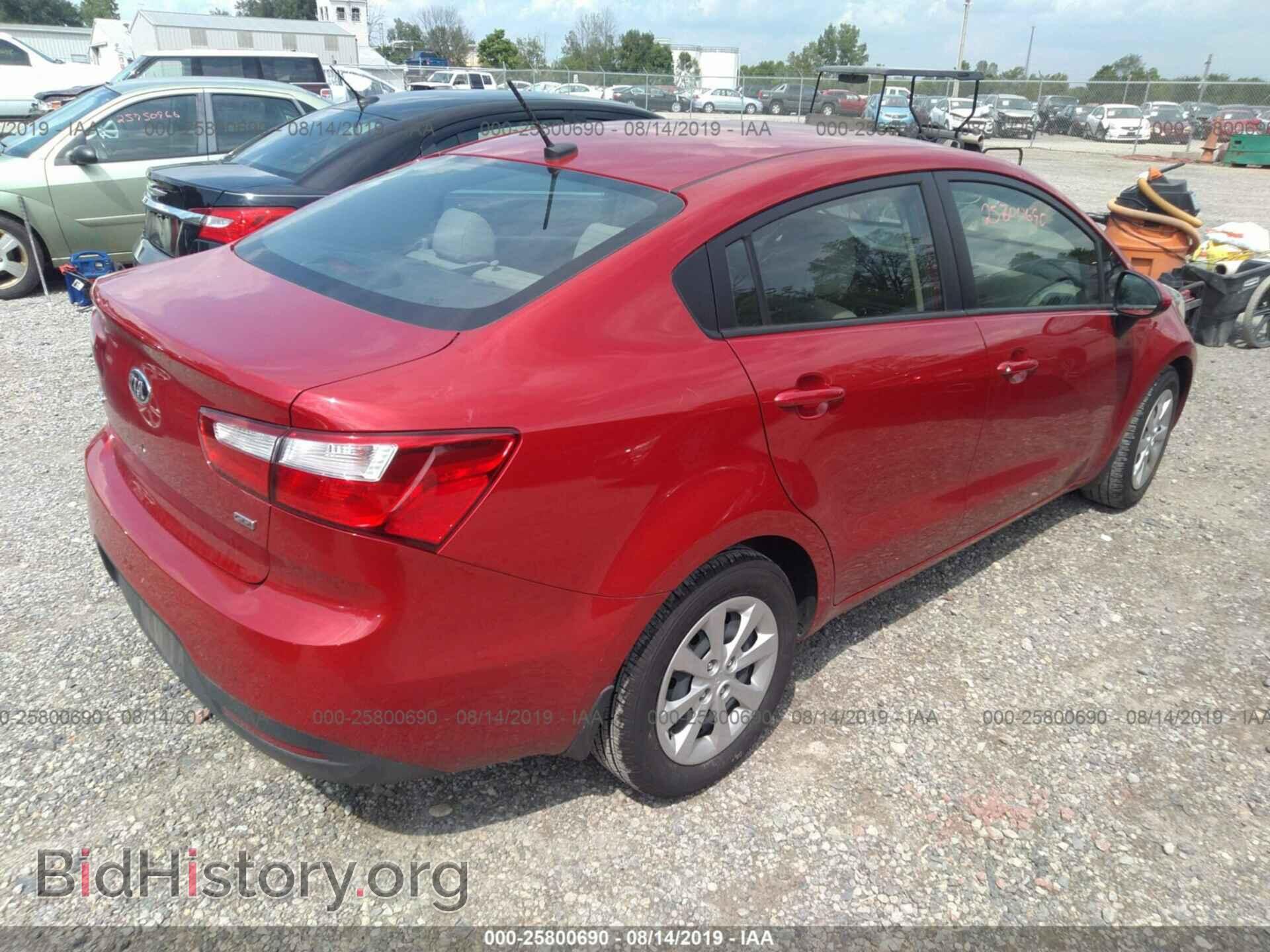 2014 KIA RIO - VIN: KNADM4A36E6351678 - Фото 4