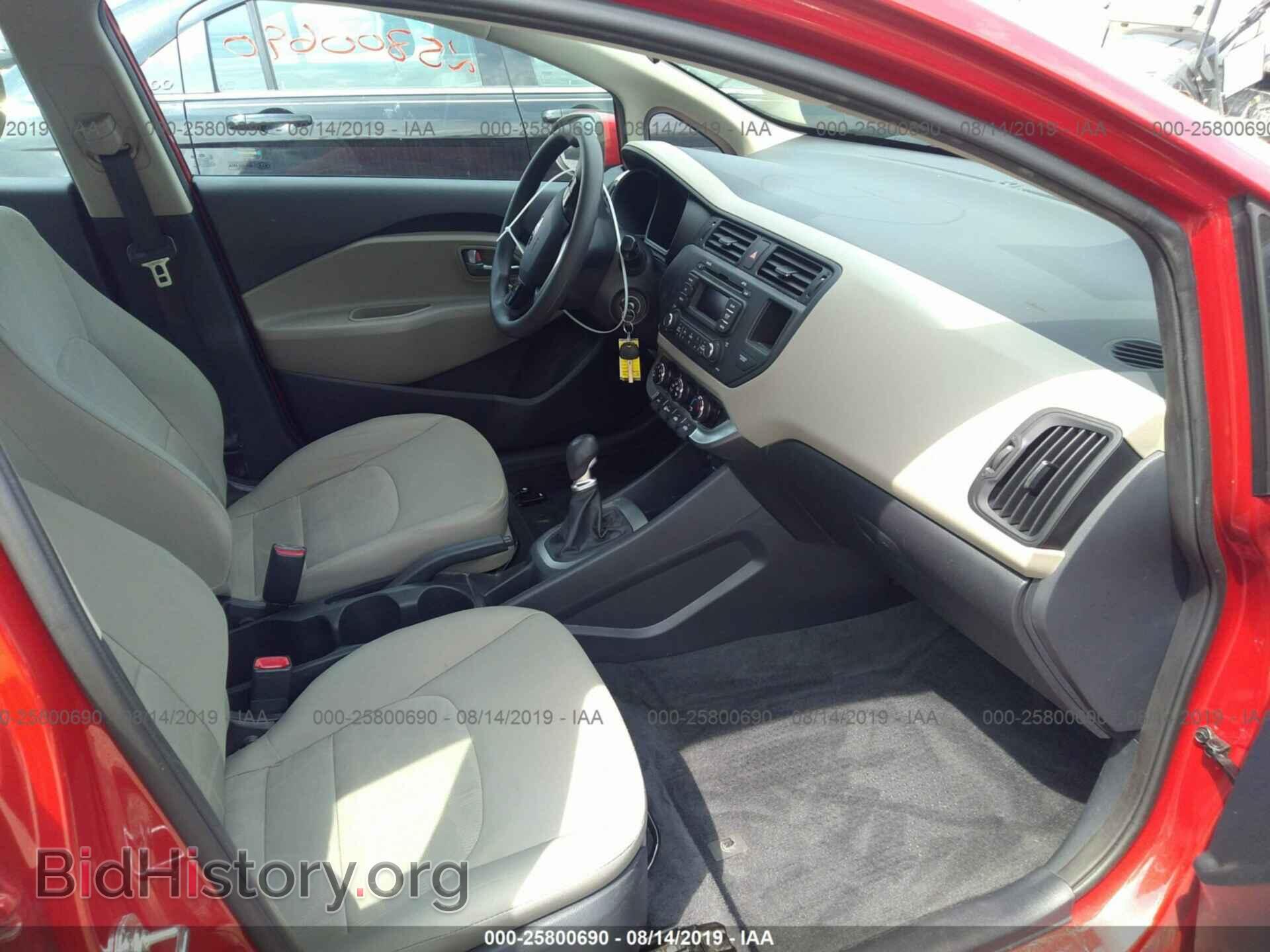 2014 KIA RIO - VIN: KNADM4A36E6351678 - Фото 5