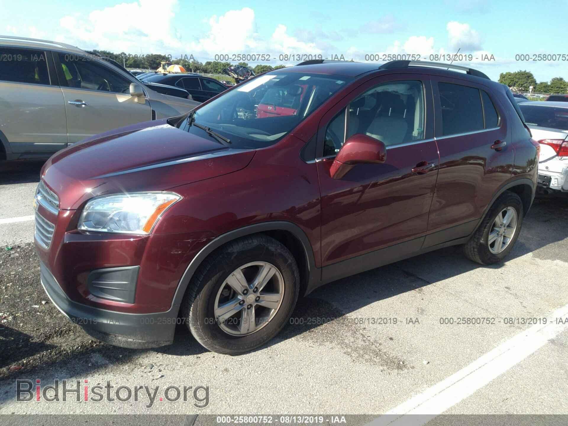 2016 CHEVROLET TRAX - VIN: 3GNCJLSB0GL168705 - Фото 2