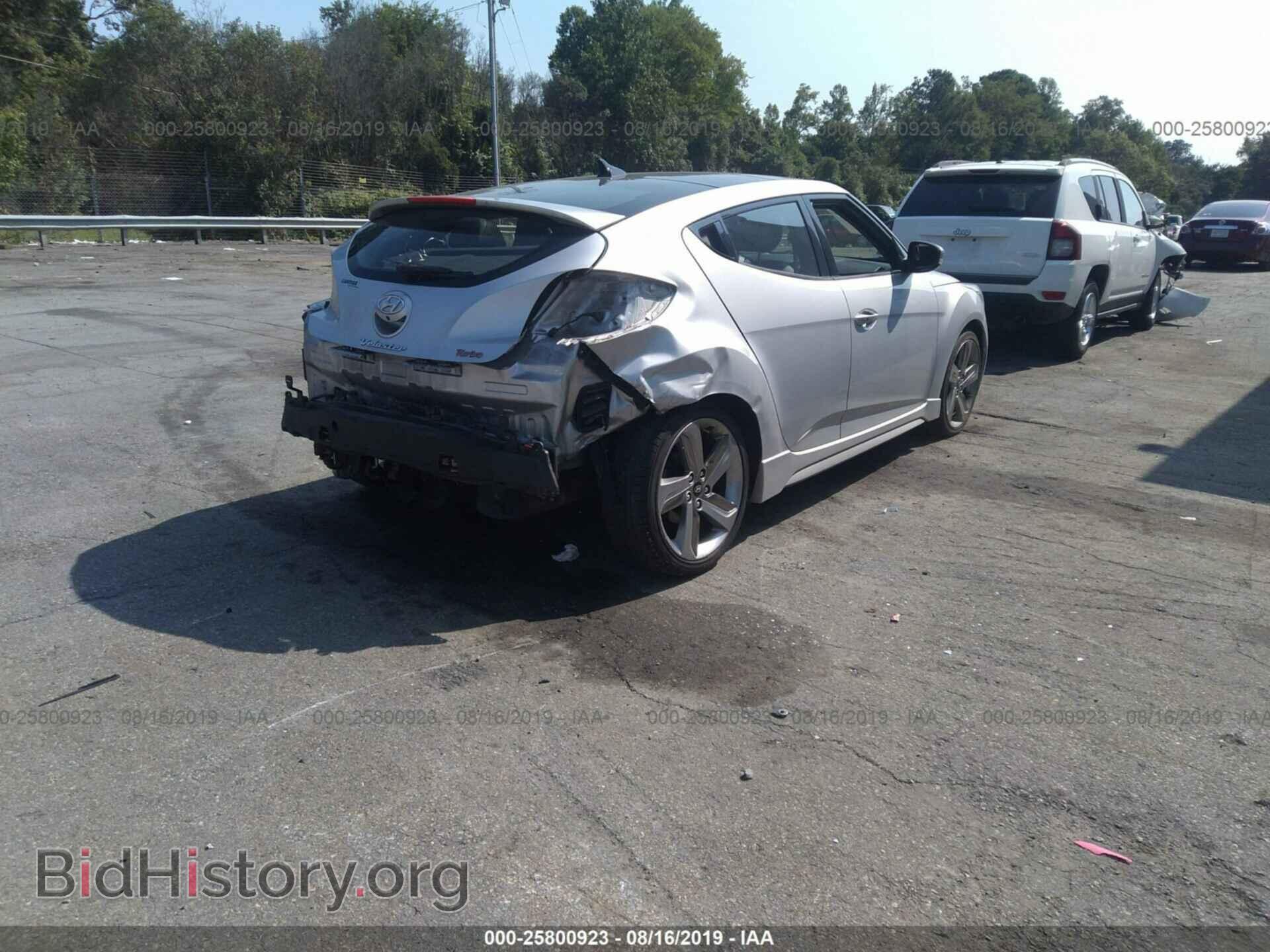 2013 HYUNDAI VELOSTER - VIN: KMHTC6AE2DU117171 - Фото 4