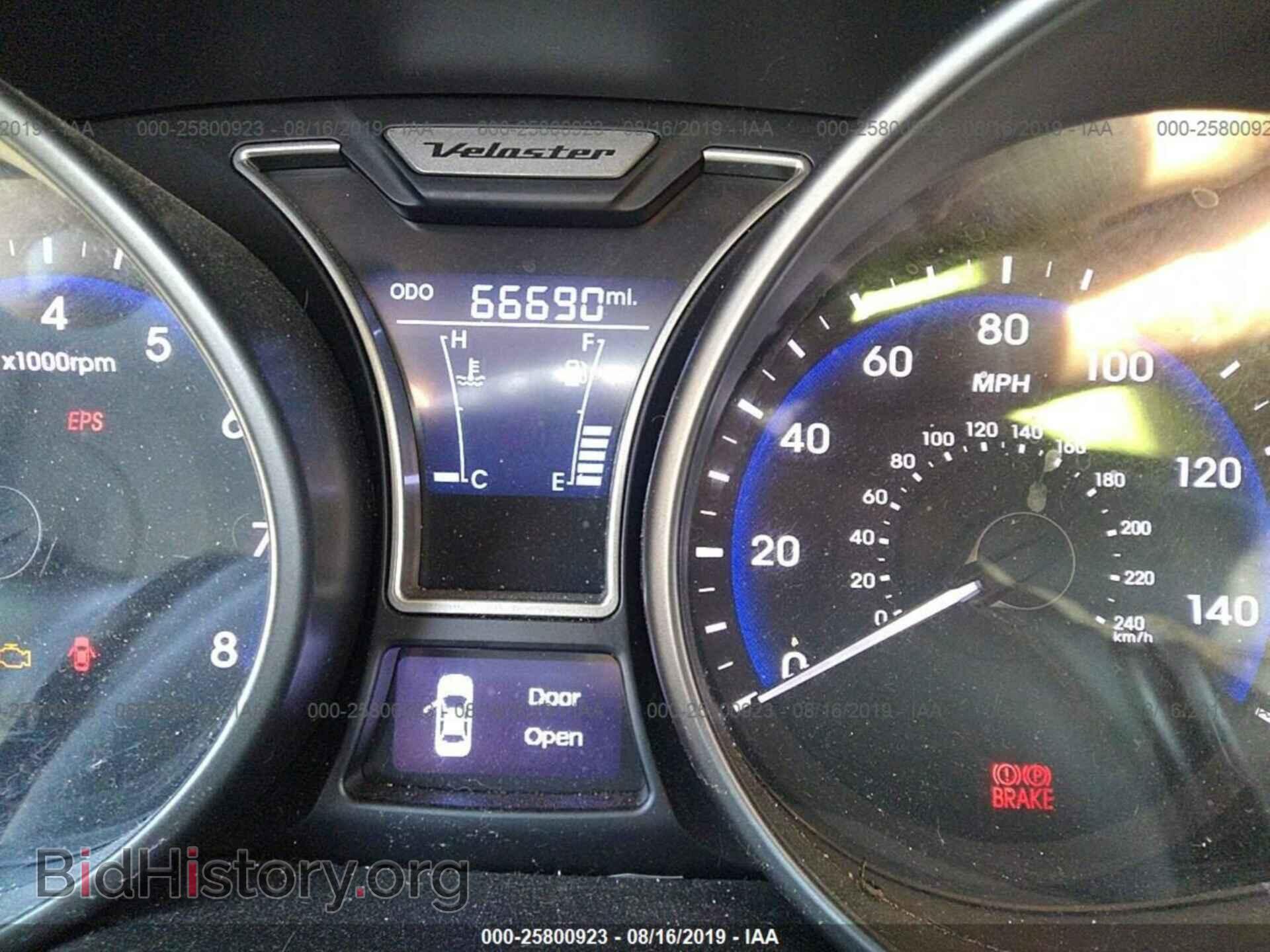 2013 HYUNDAI VELOSTER - VIN: KMHTC6AE2DU117171 - Фото 7