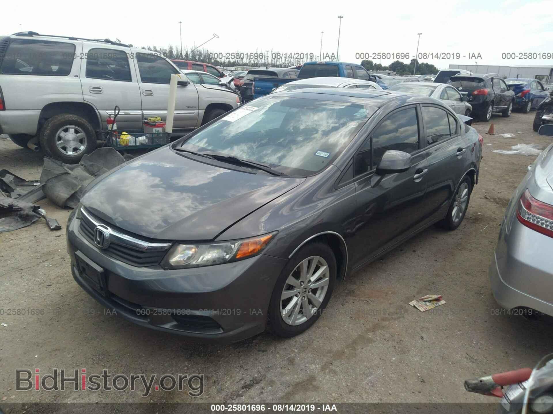 2012 HONDA CIVIC - VIN: 2HGFB2F86CH600309 - Фото 2