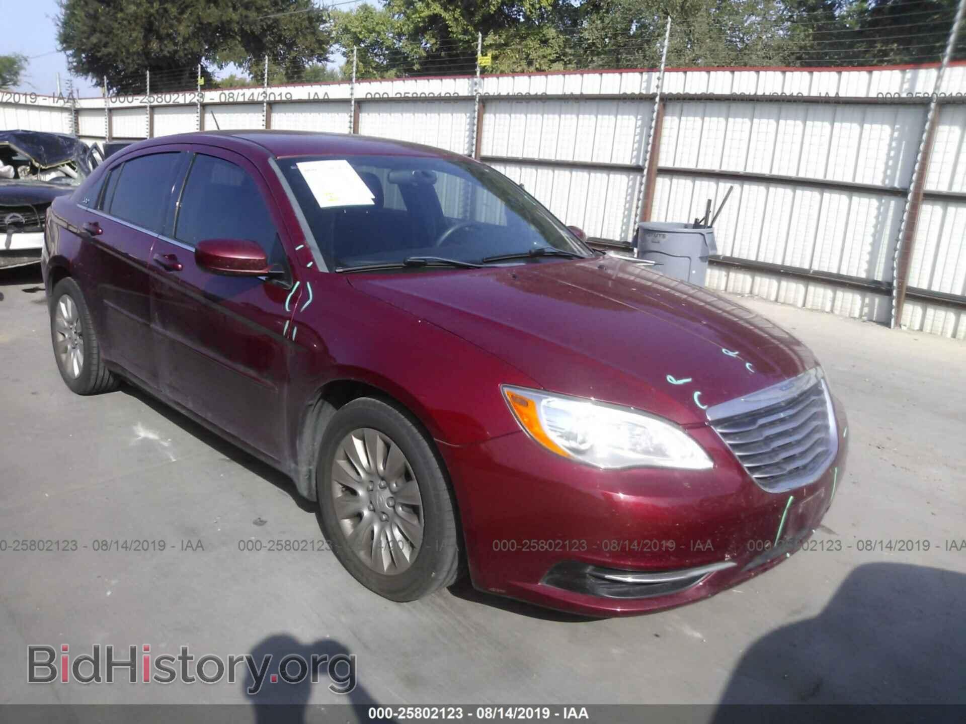 Фотография 1C3CCBAG7CN316809 - CHRYSLER 200 2012