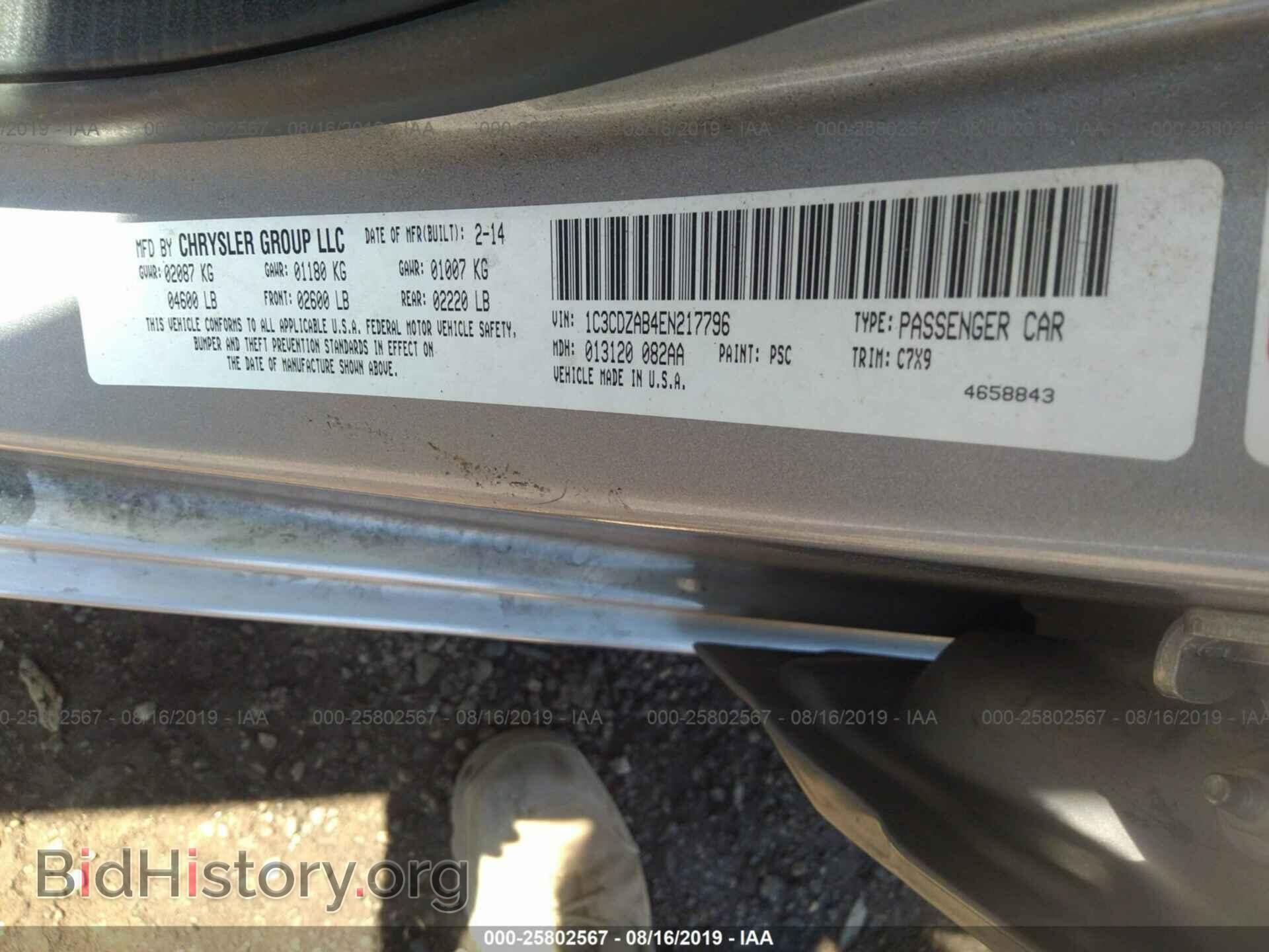 2014 DODGE AVENGER - VIN: 1C3CDZAB4EN217796 - Фото 9
