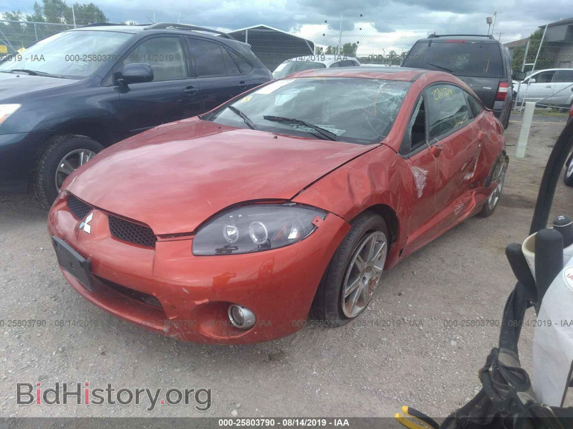 2006 MITSUBISHI ECLIPSE - VIN: 4A3AK44T76E036741 - Фото 2