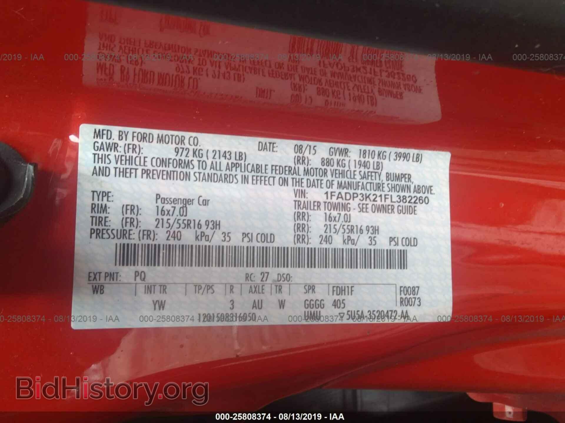 2015 FORD FOCUS - VIN: 1FADP3K21FL382260 - Фото 9