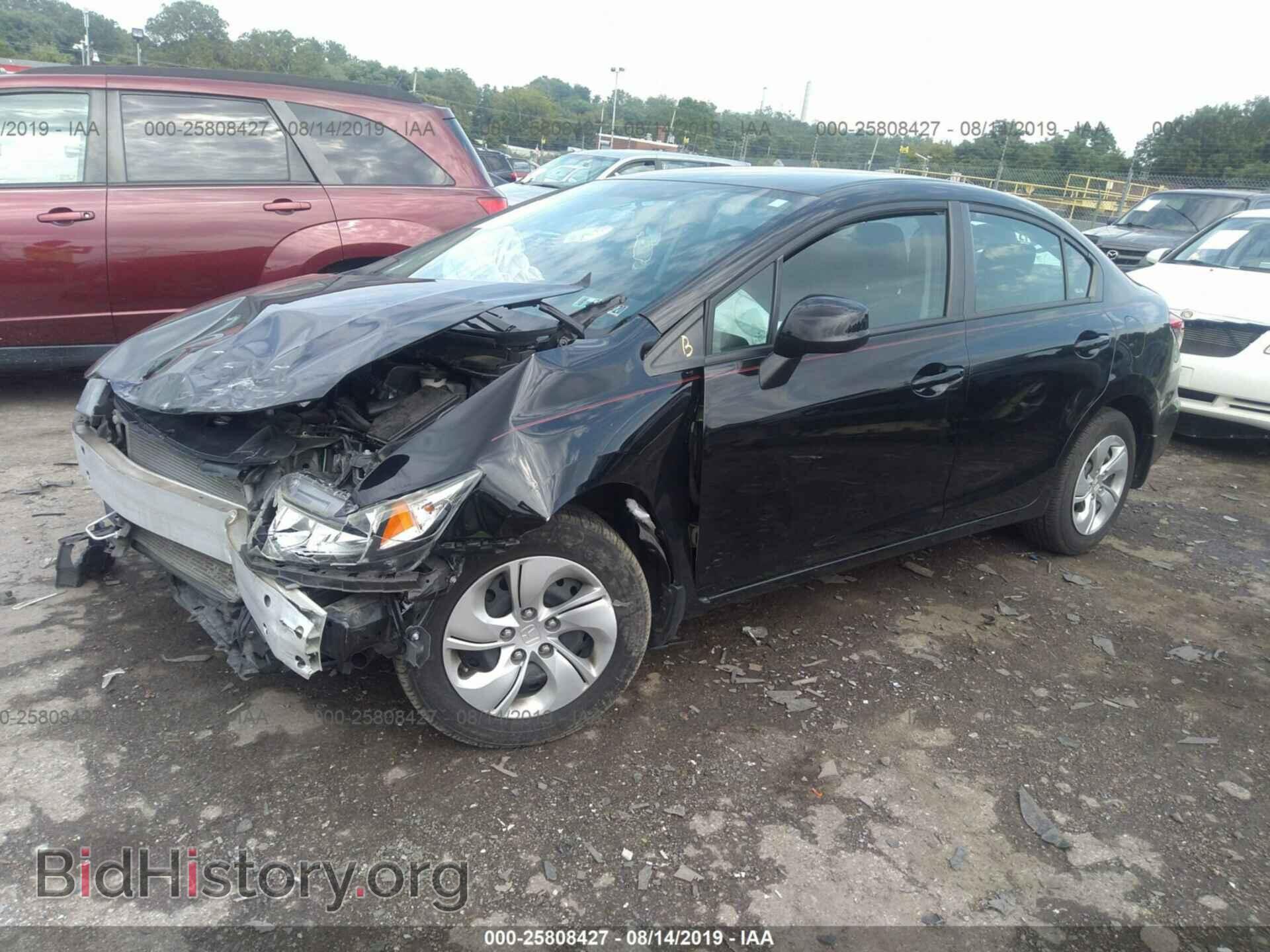 2013 HONDA CIVIC - VIN: 2HGFB2F57DH555811 - Фото 2