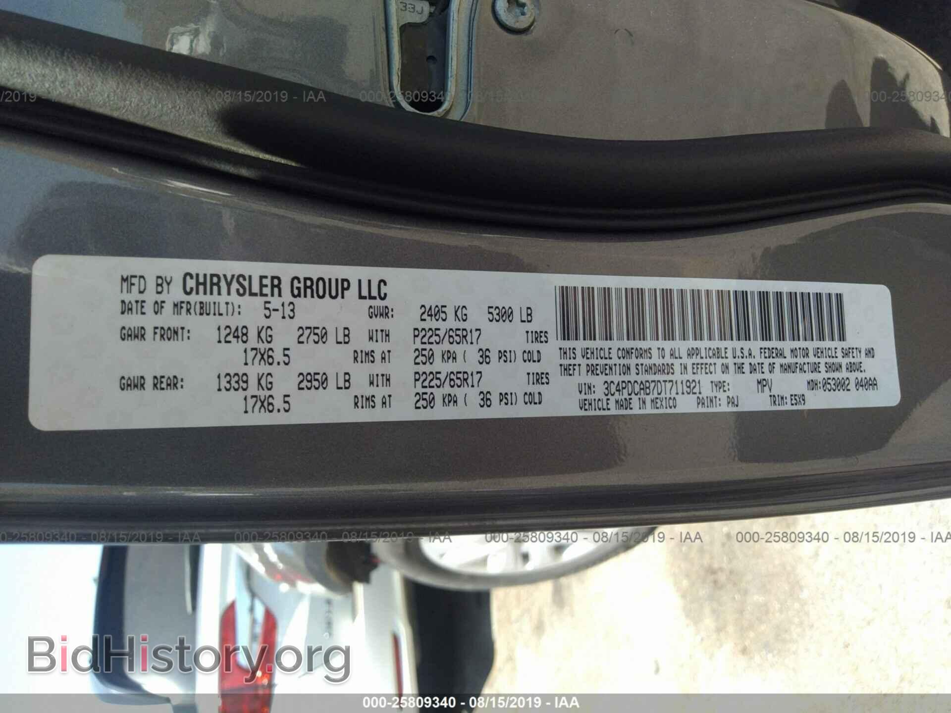 2013 DODGE JOURNEY - VIN: 3C4PDCAB7DT711921 - Photo 9