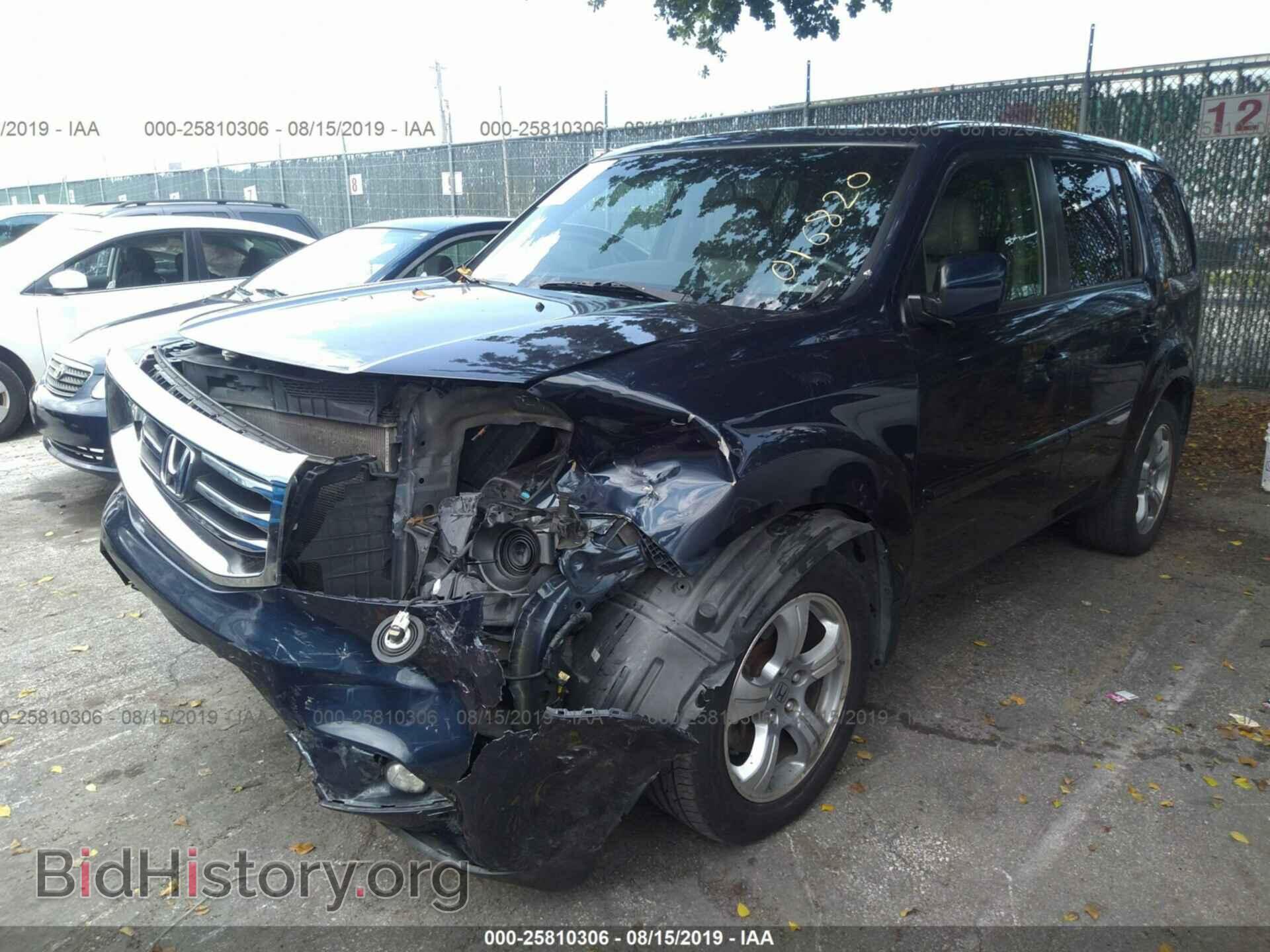 2012 HONDA PILOT - VIN: 5FNYF3H73CB016820 - Фото 2