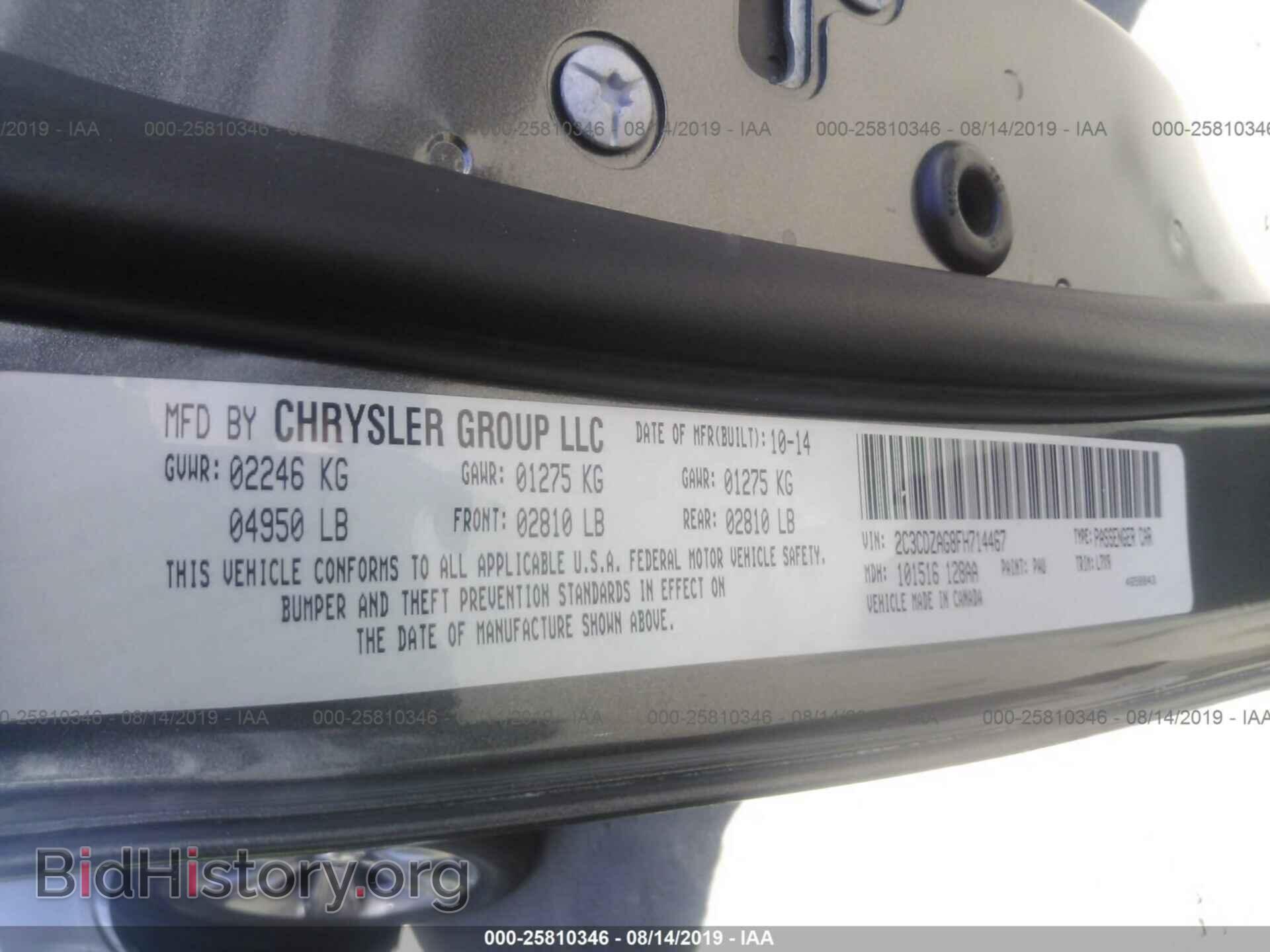 2015 DODGE CHALLENGER - VIN: 2C3CDZAG8FH714467 - Фото 9