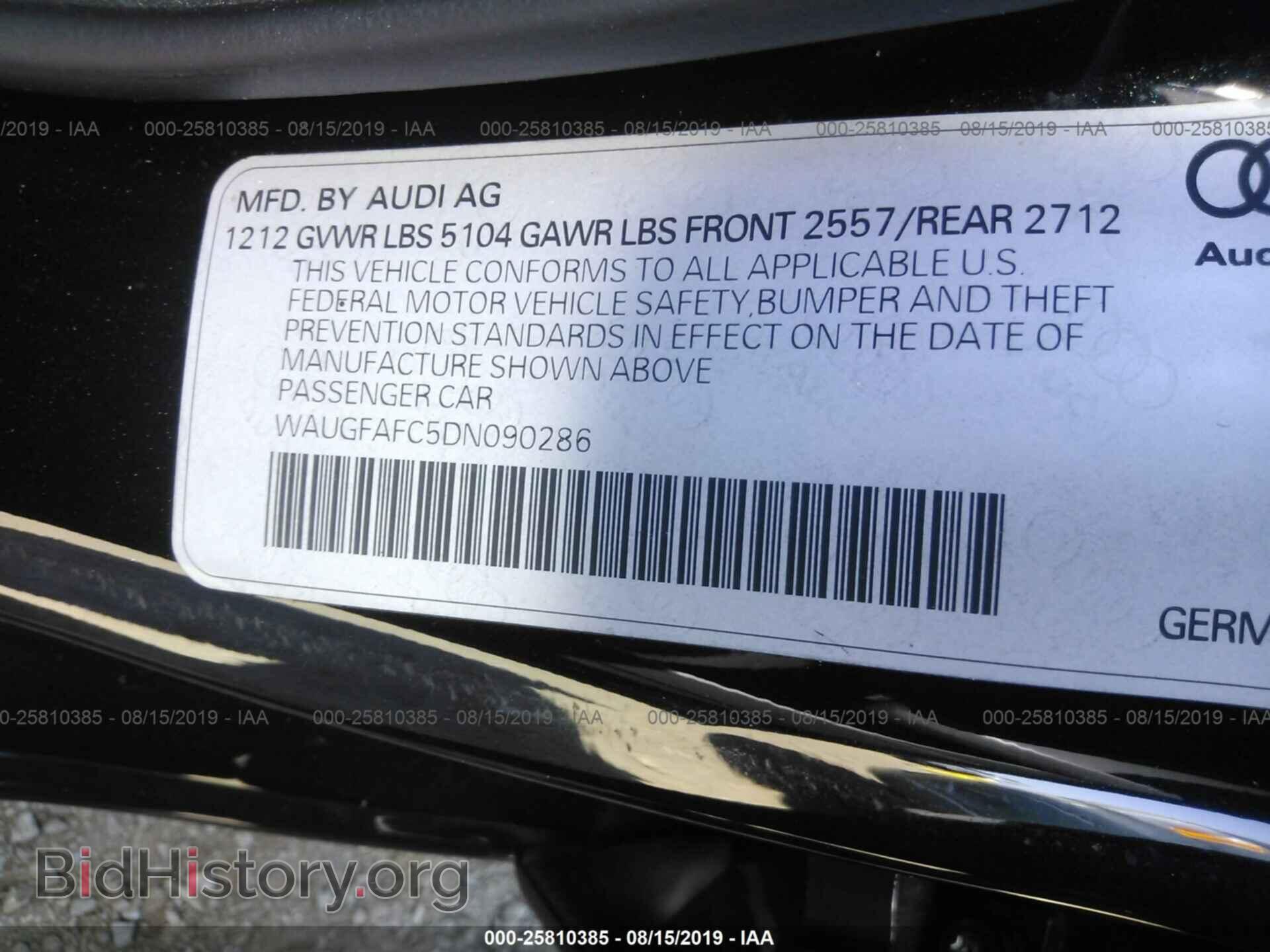 2013 AUDI A6 - VIN: WAUGFAFC5DN090286 - Photo 9