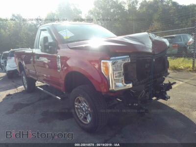 2017 Ford F250 Super Duty, red — VIN 1FTBF2B67HED82188, IAAI