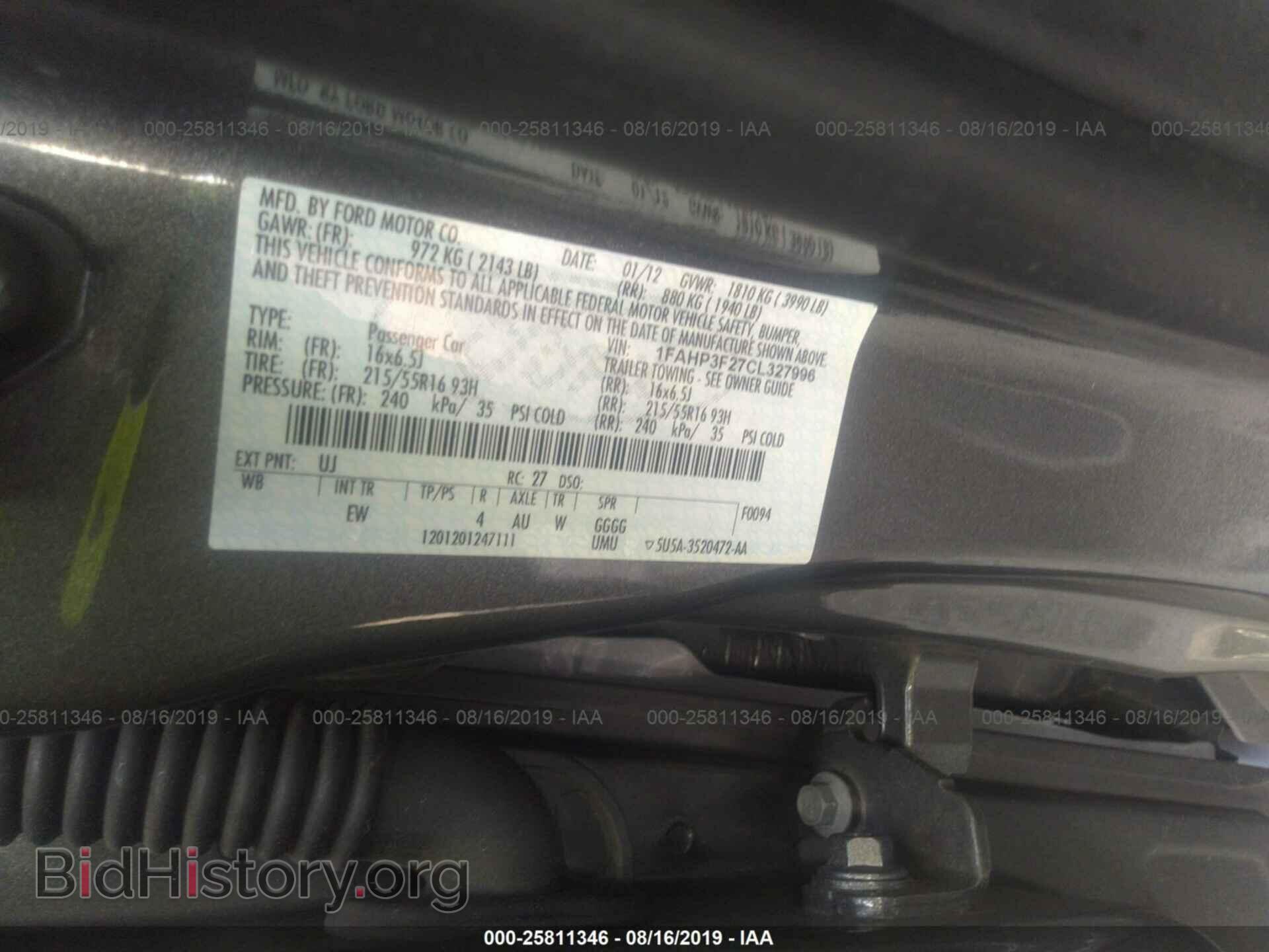 2012 FORD FOCUS - VIN: 1FAHP3F27CL327996 - Photo 9