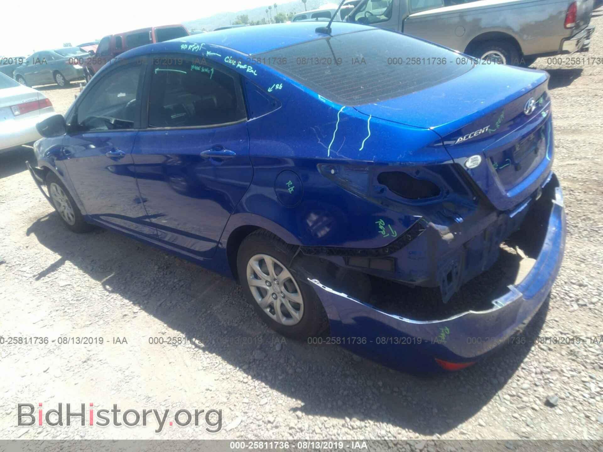 2014 HYUNDAI ACCENT - VIN: KMHCT4AE4EU712643 - Фото 3