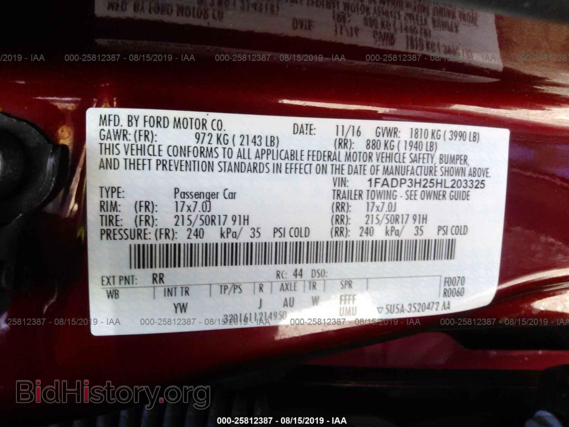 2017 FORD FOCUS - VIN: 1FADP3H25HL203325 - Photo 9