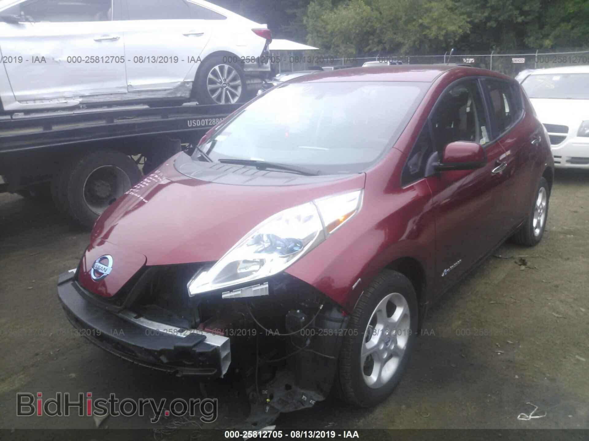 2013 NISSAN LEAF - VIN: 1N4AZ0CP0DC405532 - Фото 2