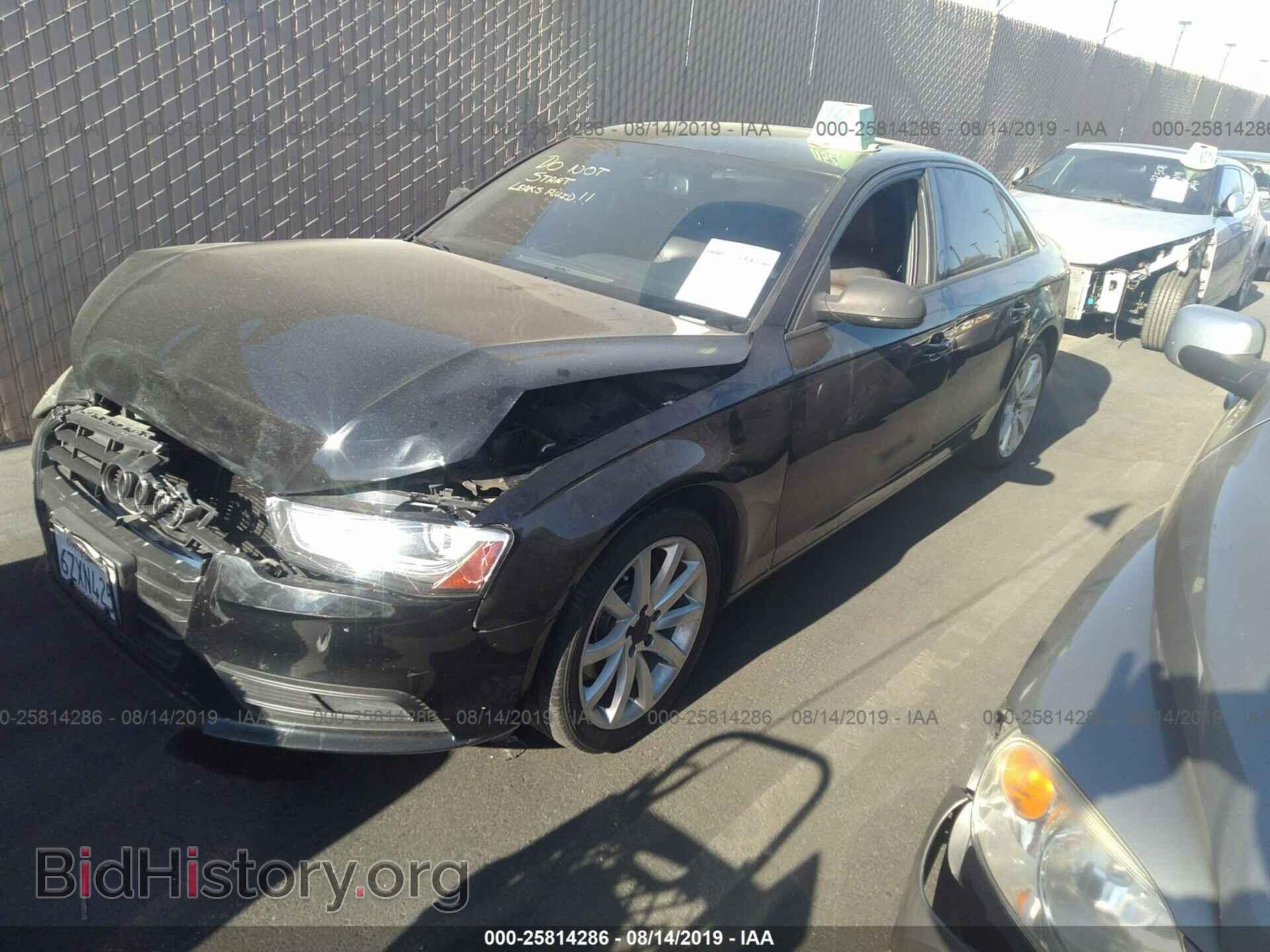 2013 AUDI A4 - VIN: WAUFFAFL5DN019052 - Photo 2