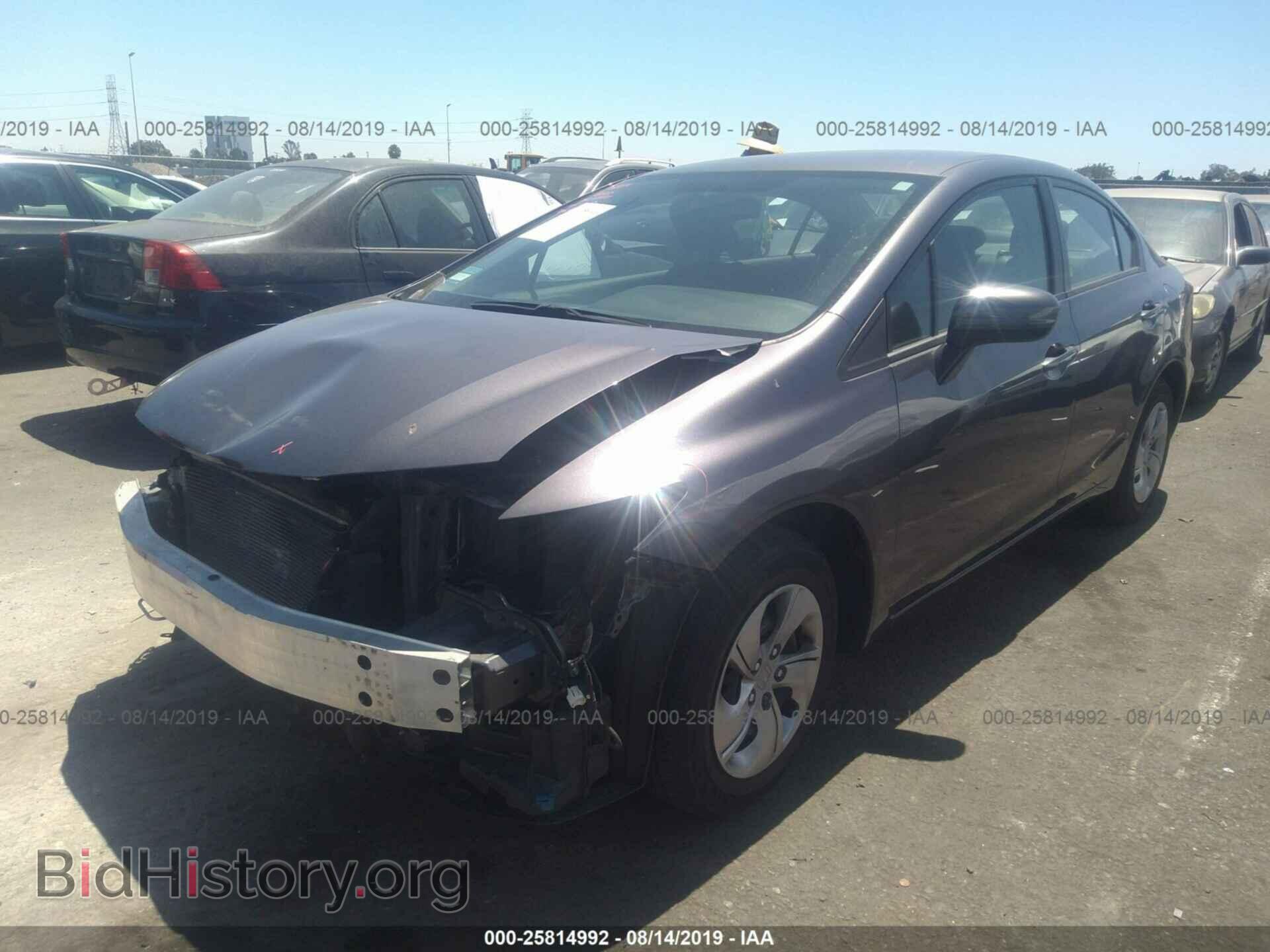 2014 HONDA CIVIC - VIN: 19XFB2F54EE266378 - Фото 2