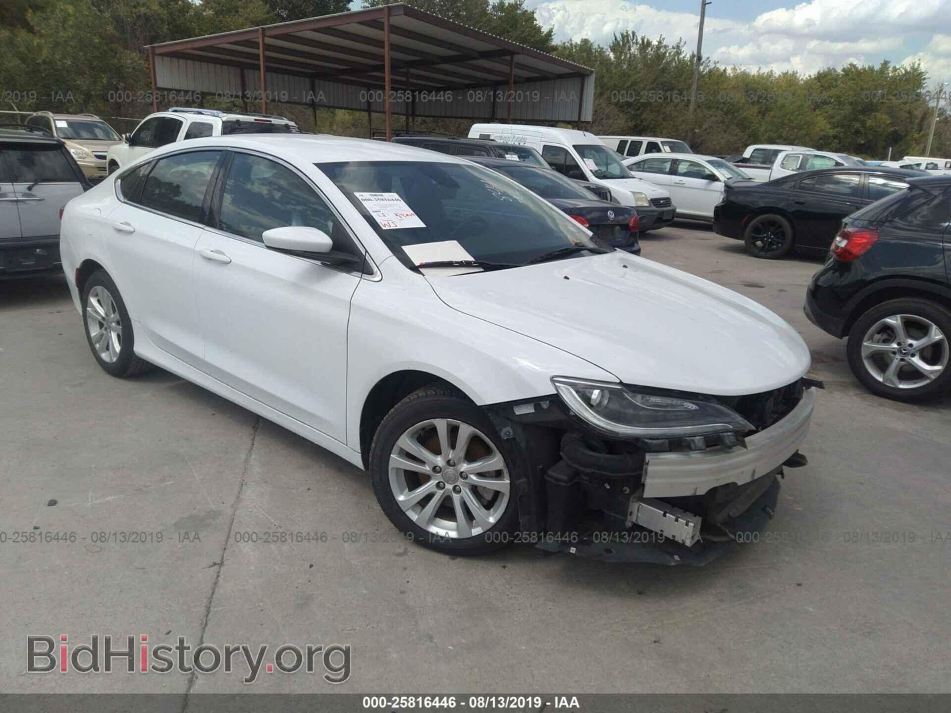 Фотография 1C3CCCAB4GN106541 - CHRYSLER 200 2016